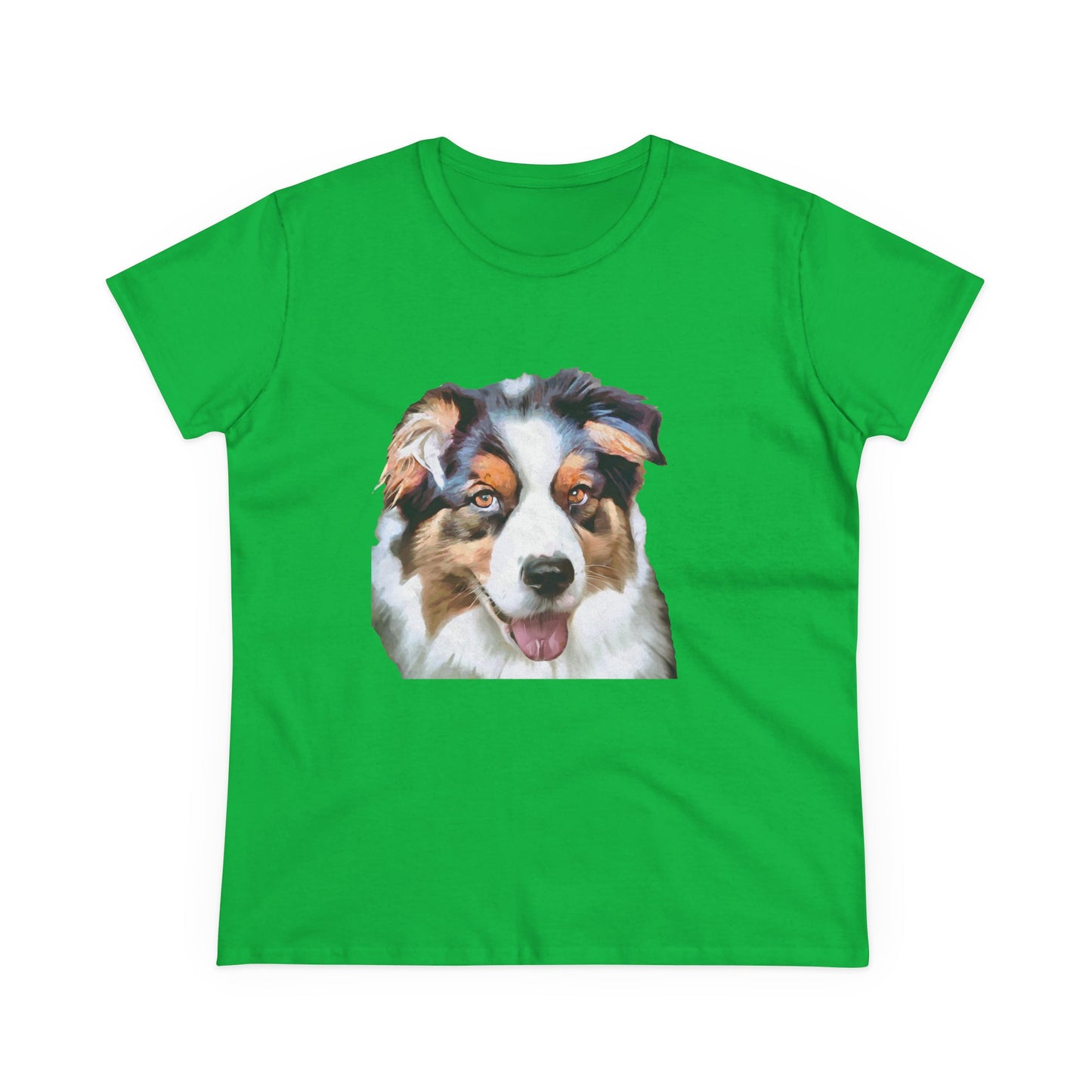 Australian Shepherd - Blue Merle Women's Midweight Cotton Tee