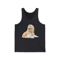 Afghan Hound Unisex Jersey Tank Top