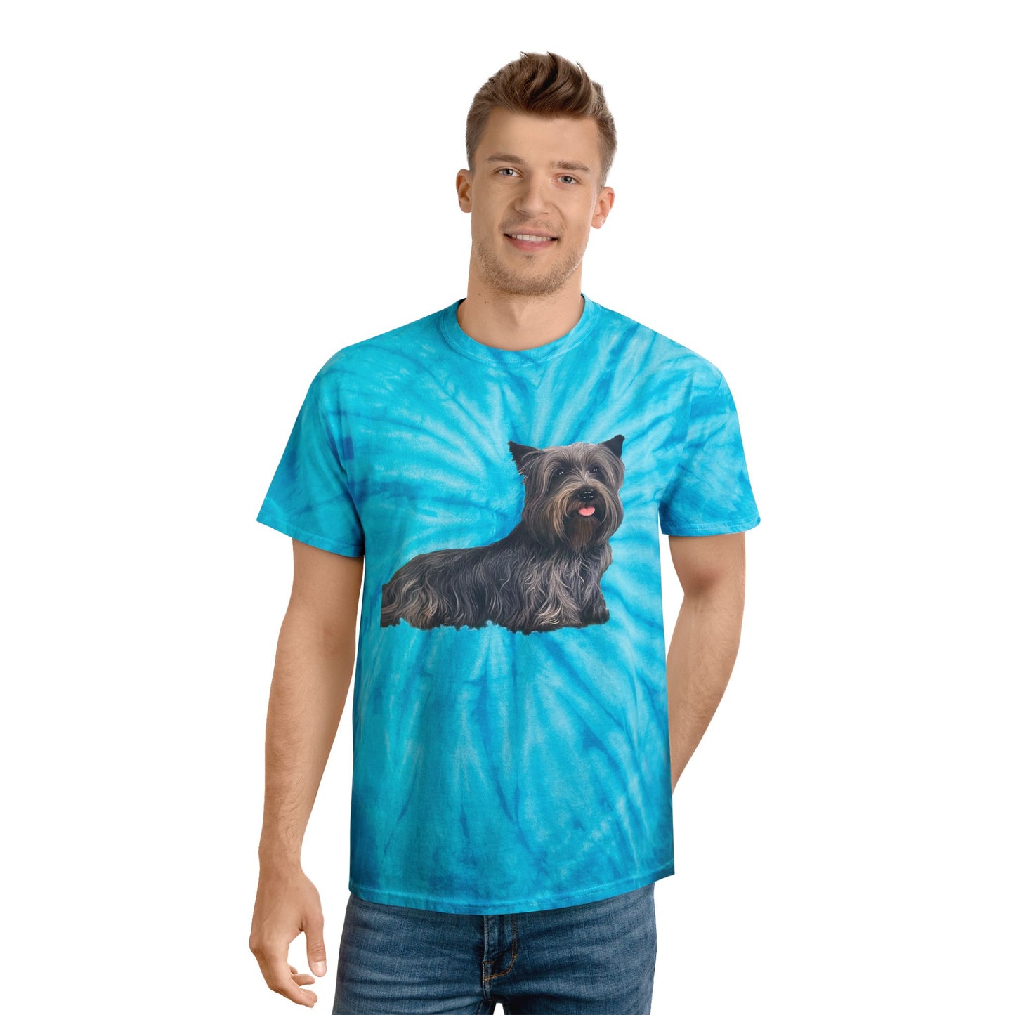 Skye Terrier Tie-Dye Tee, Cyclone