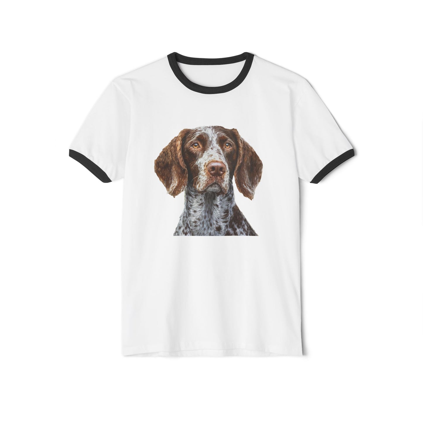 German Wirehaired Pointer Classic Cotton Ringer T-Shirt