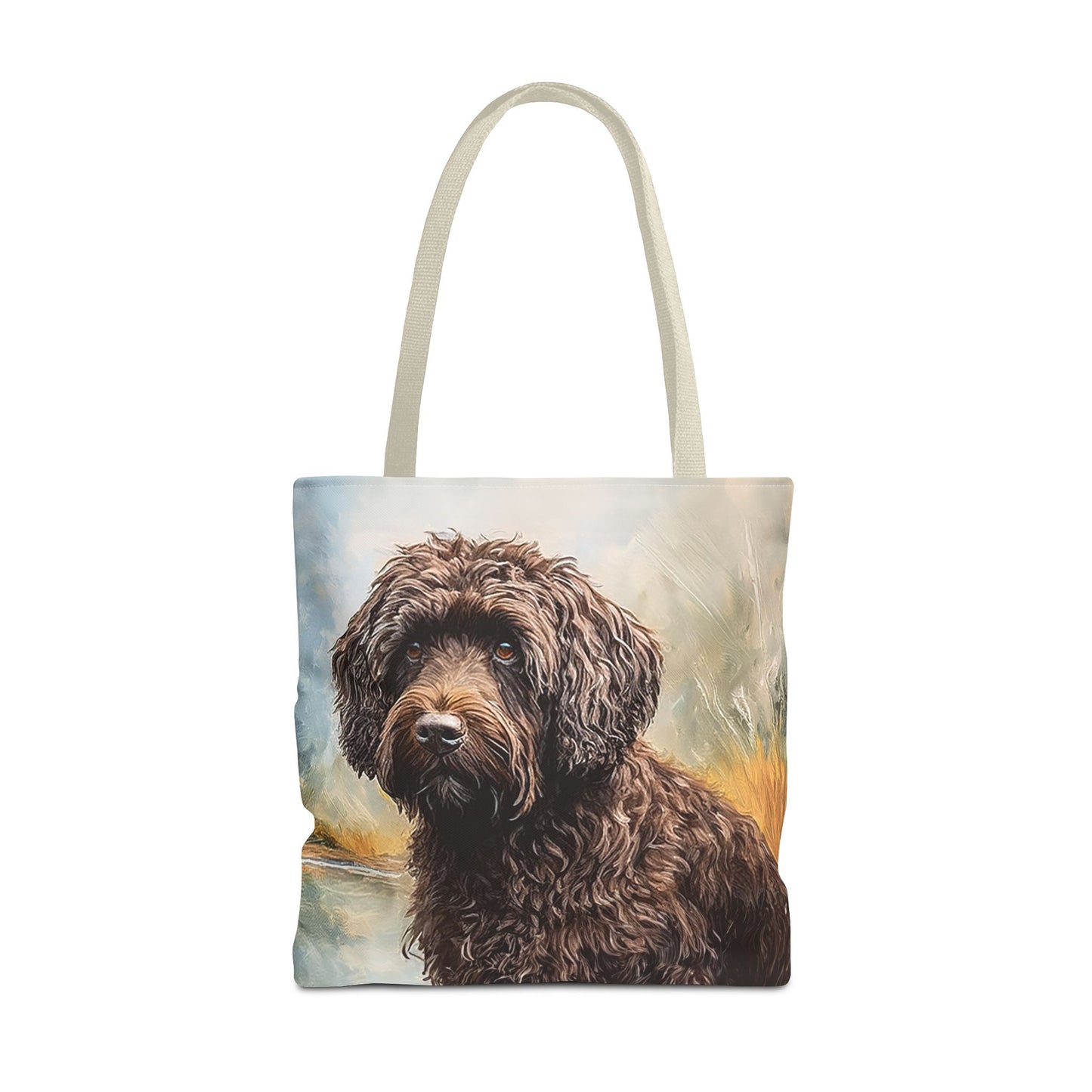 Barbet Polyester Tote Bag - Artistic Elegance for Everyday Adventures