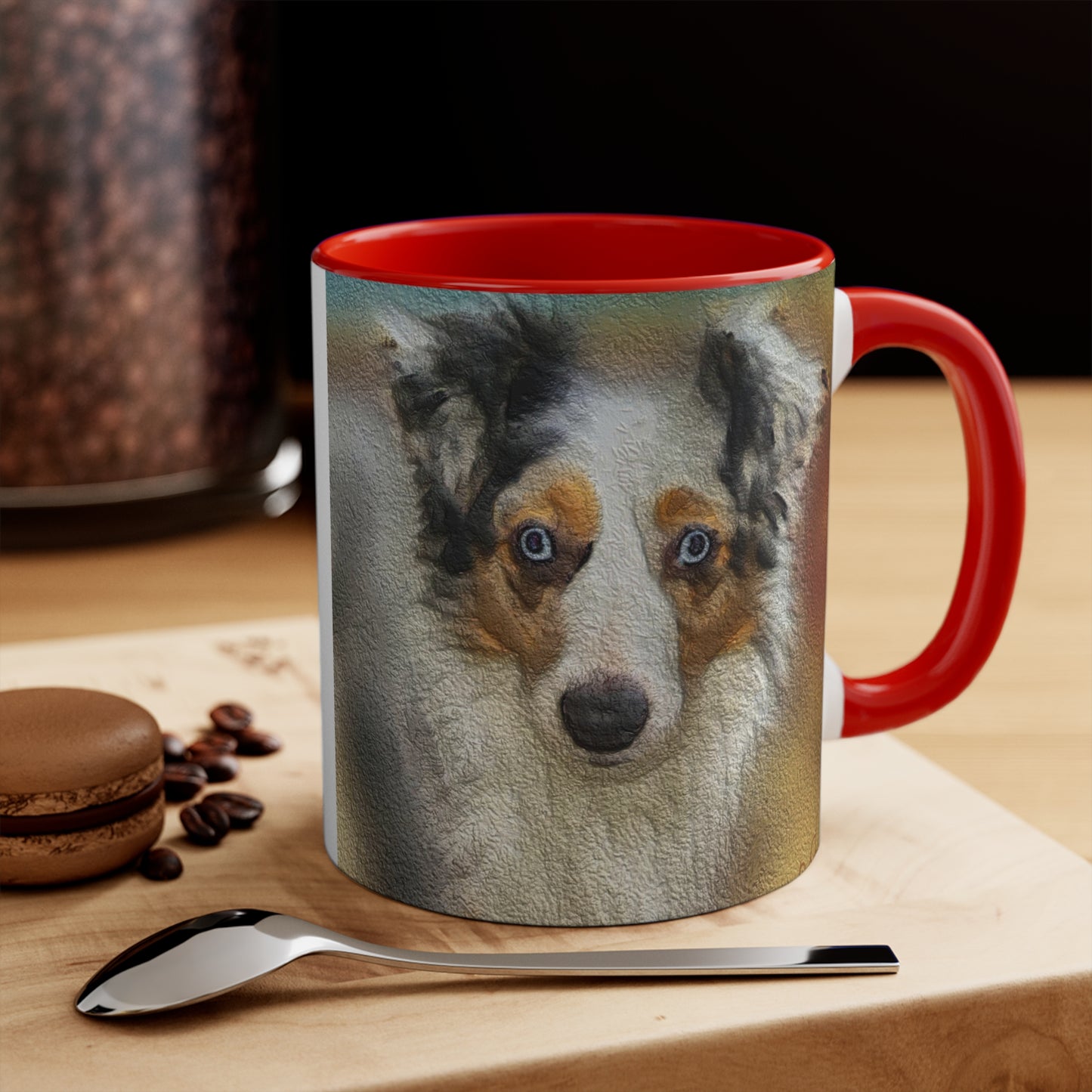 Australian Shepherd 'Zack' Accent Coffee Mug, 11oz