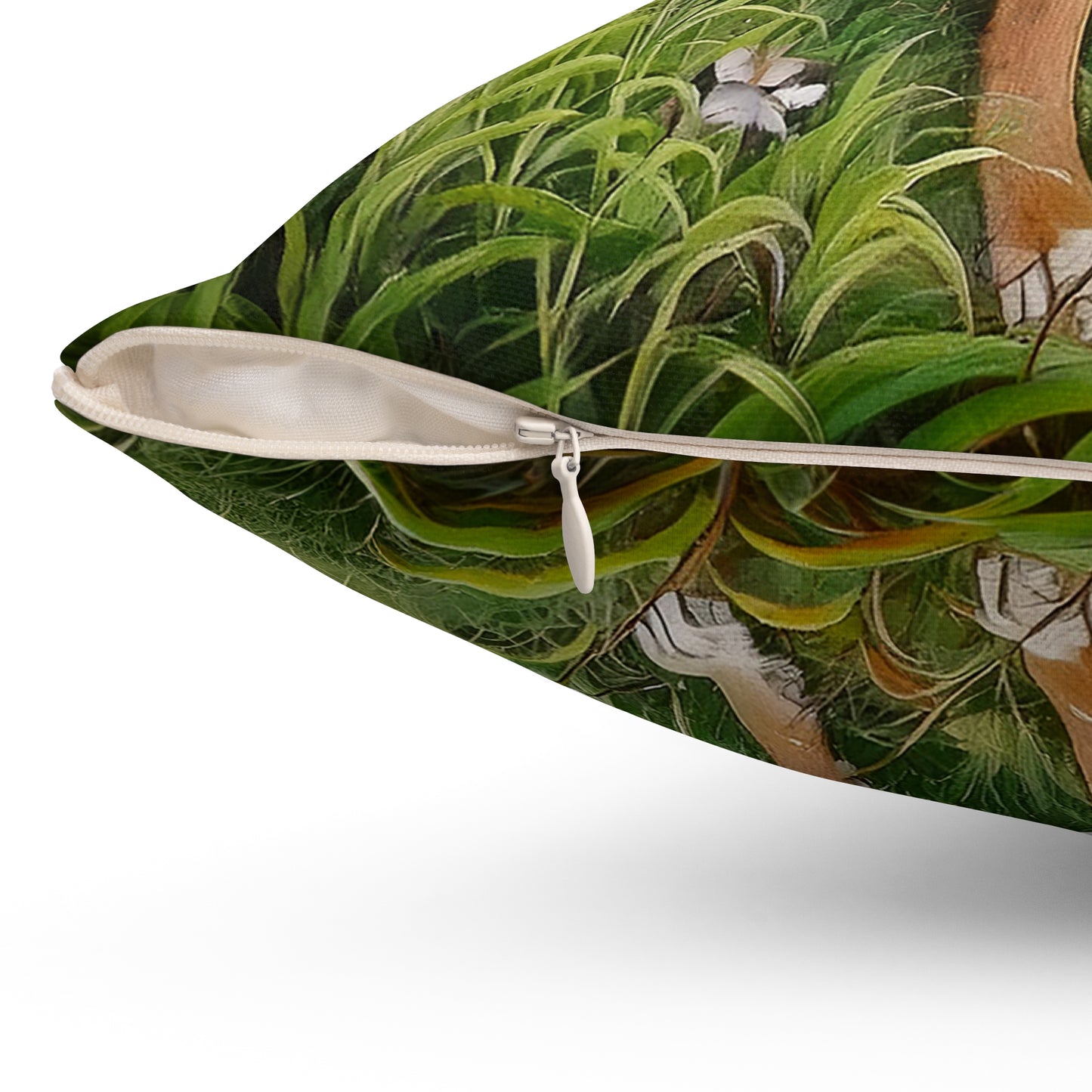 Mountain Cuir Spun Polyester Throw Pillow