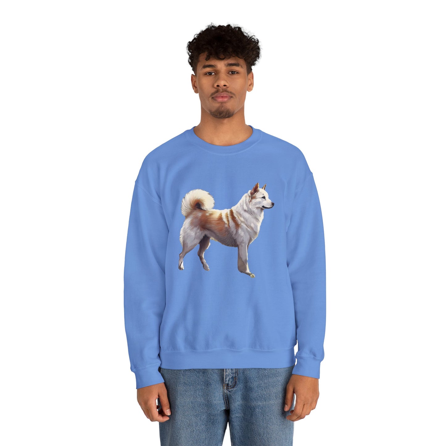 Kishu Ken Unisex 50/50 Crewneck Sweatshirt