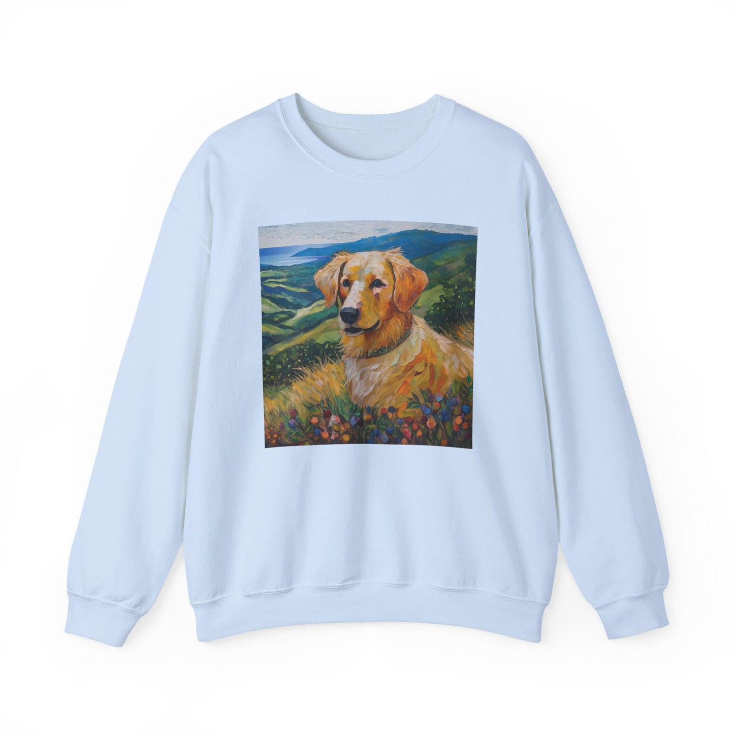 Golden Retriever Unisex 50/50 Crewneck Sweatshirt