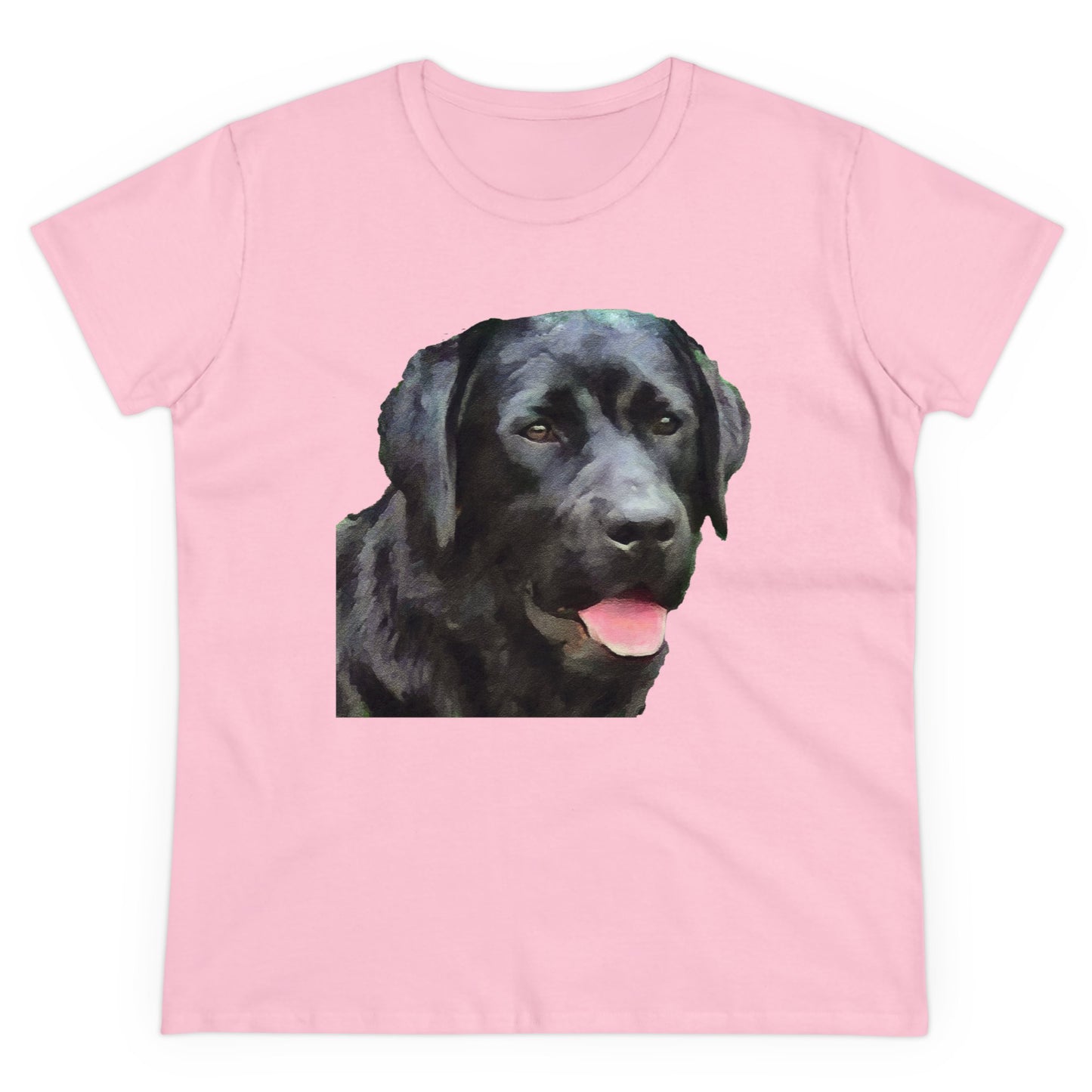 Black Lab 'Rizzo' - Labrador Retriever Women's Midweight Cotton Tee