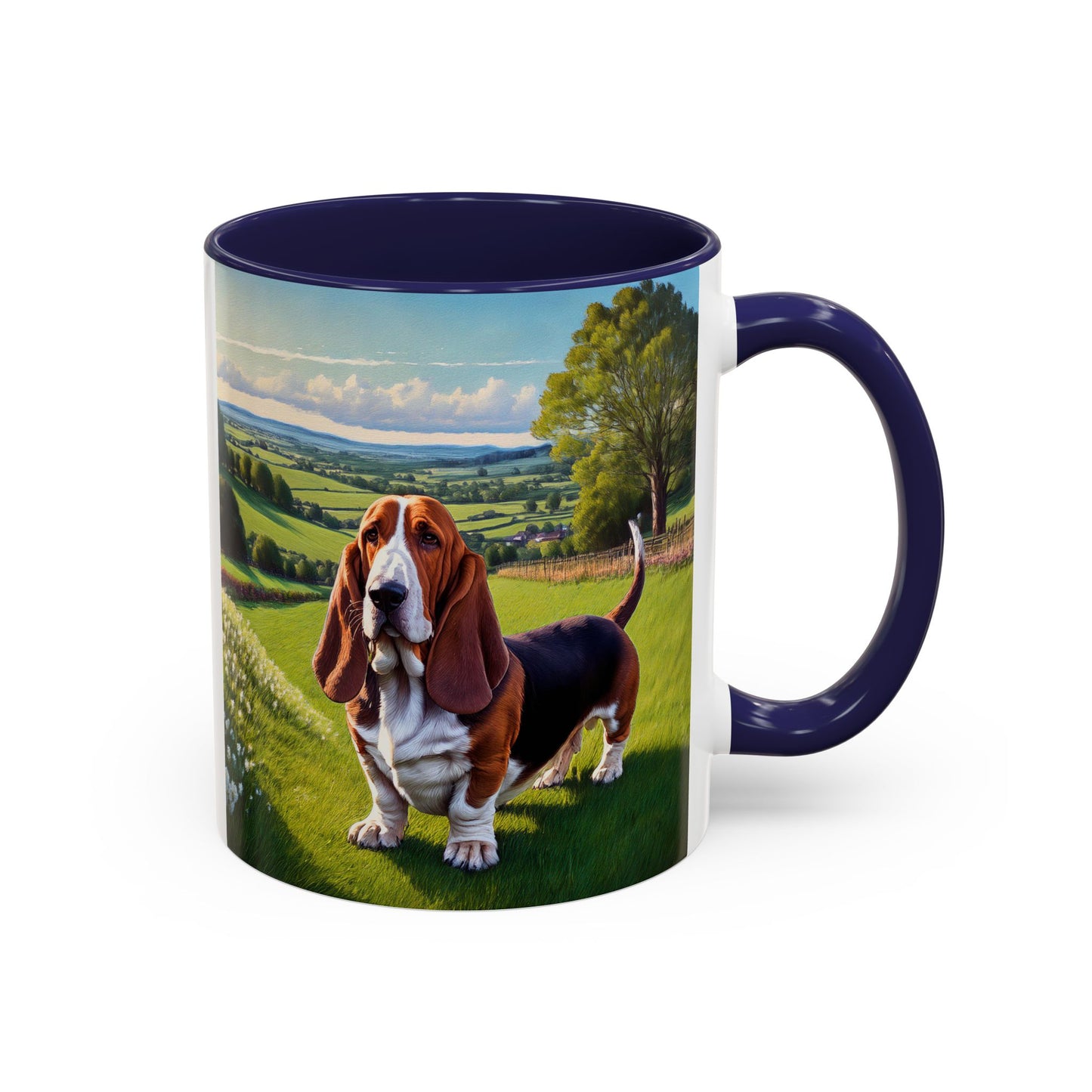 Basset Hound -- Ceramic Accent Coffee Mug (11, 15oz)
