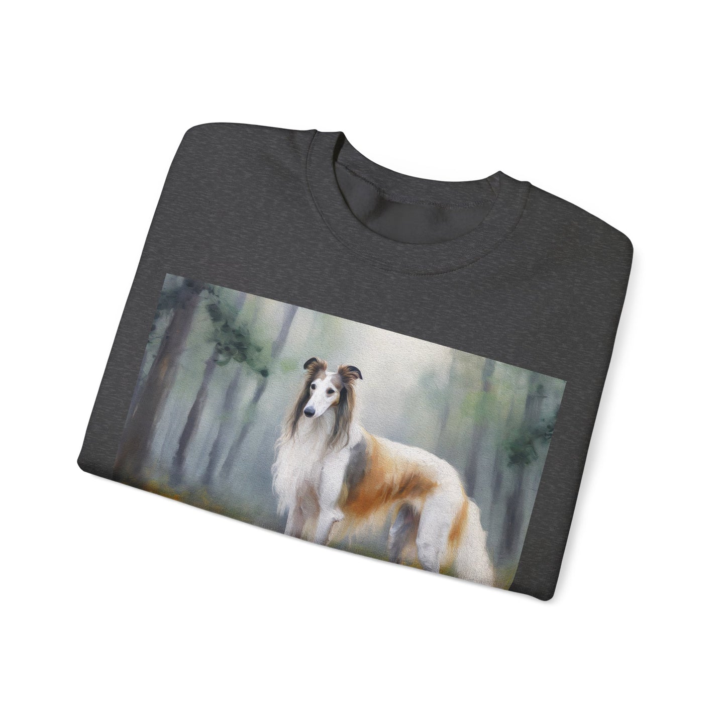 Borzoi 'Russian Wolfhound' Unisex 50/50 Crewneck Sweatshirt