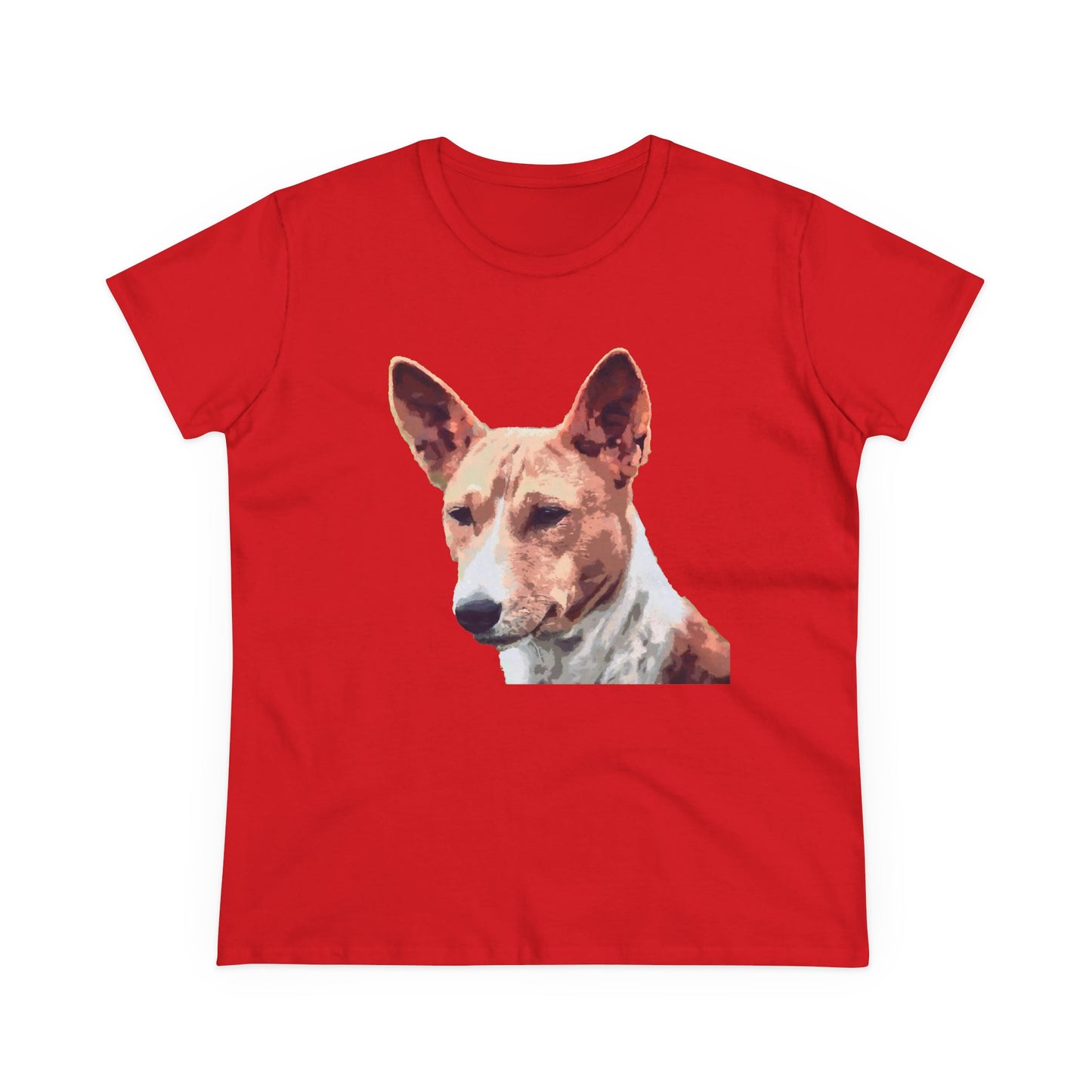 Basenji Women's Midweight Cotton Tee - A Whisper of Comfort