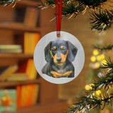 Dachshund 'Doxie 2' Metal Ornaments