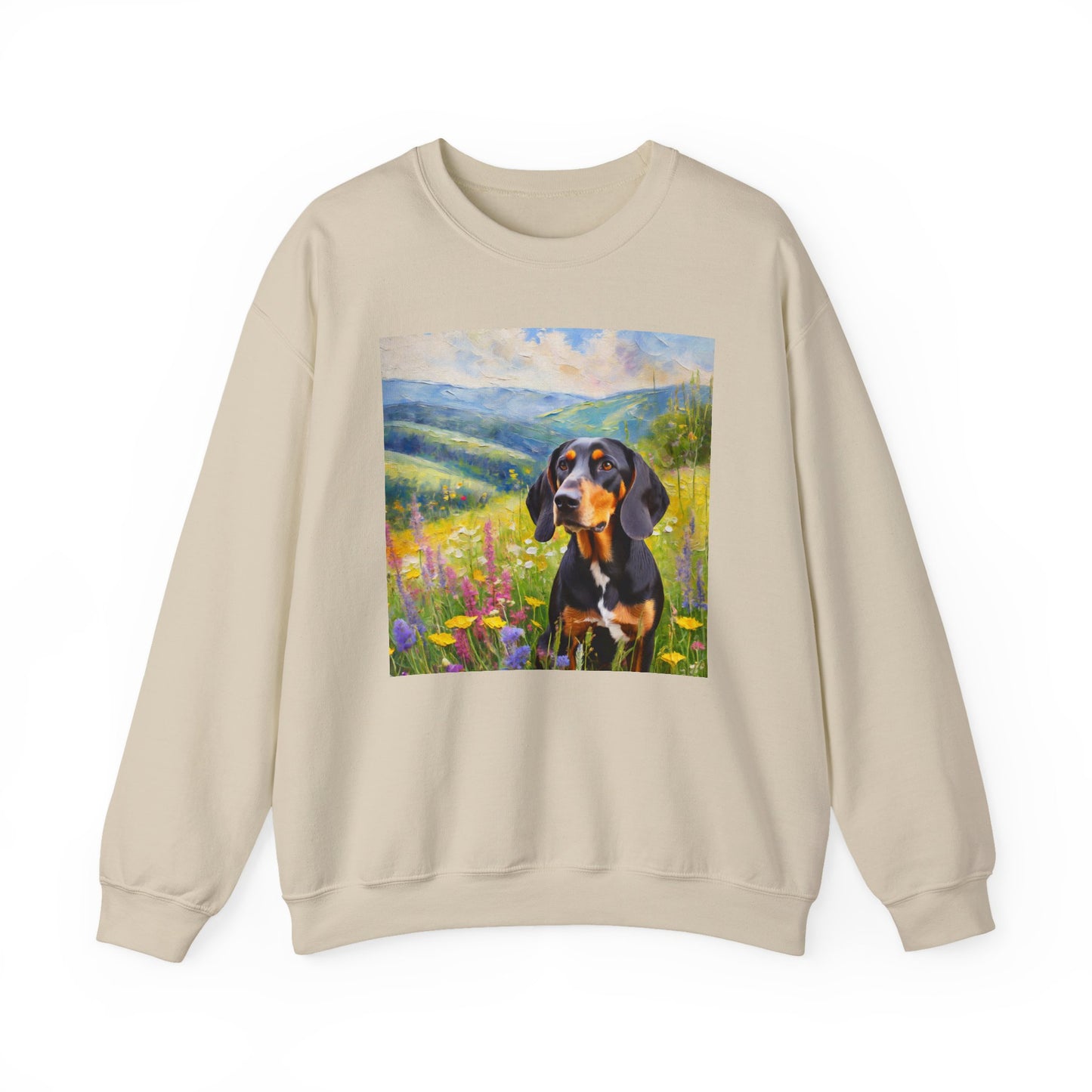 Black & Tan Coonhound Unisex 50/50 Crewneck Sweatshirt
