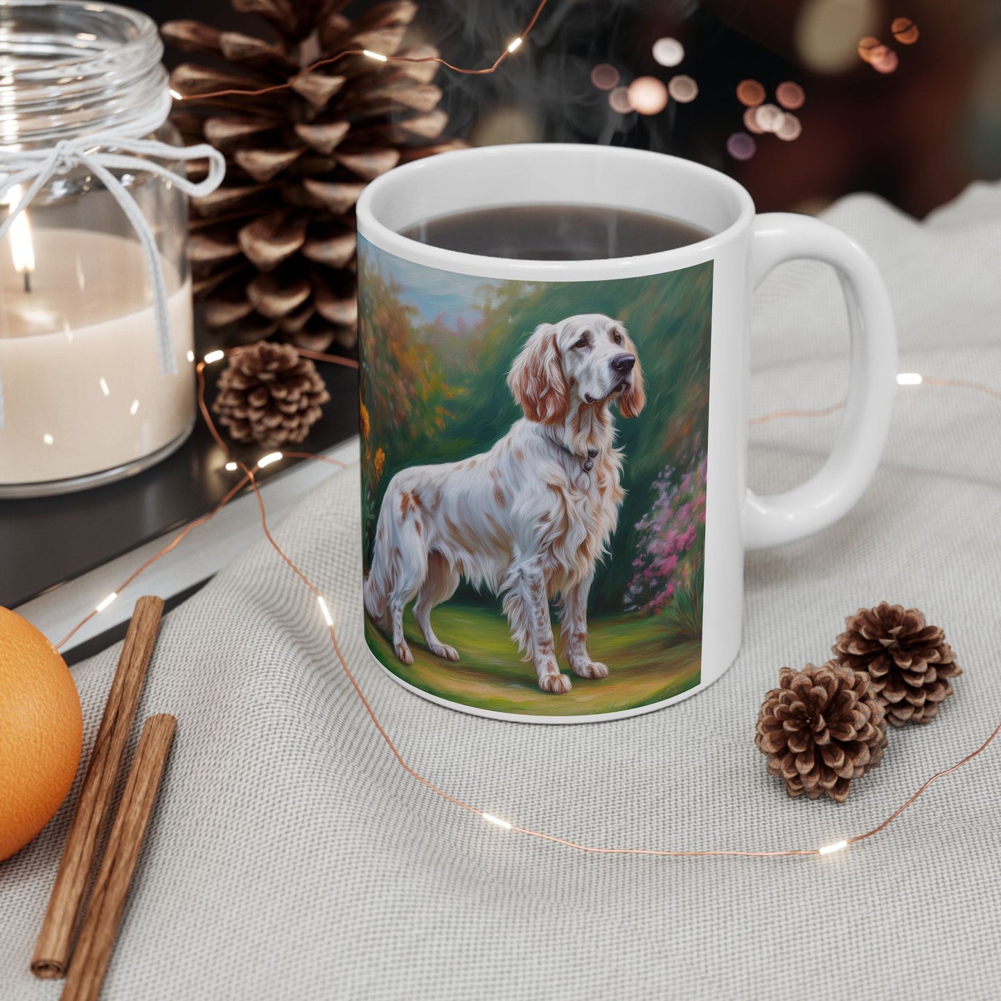 English Setter Ceramic Mug - Personalized Delight