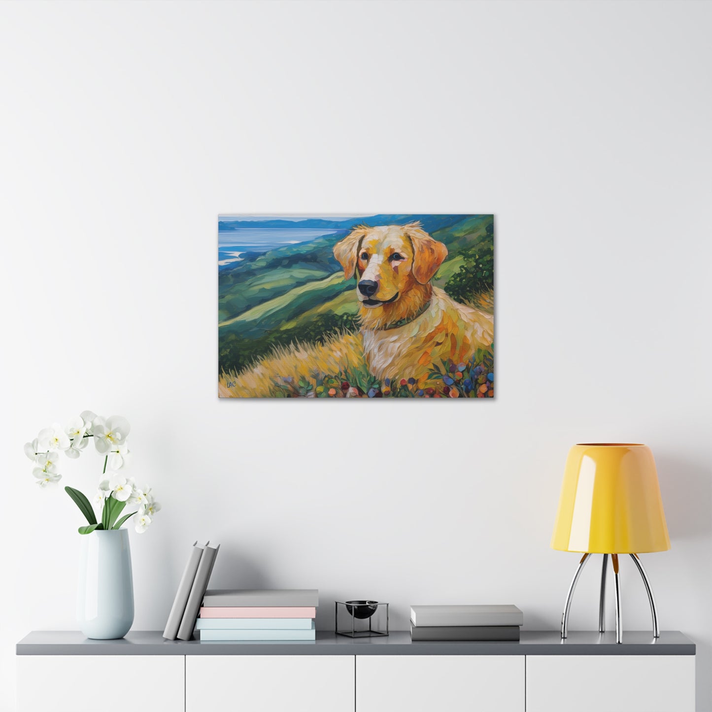Enchanting Golden Retriever Puppy Canvas Art