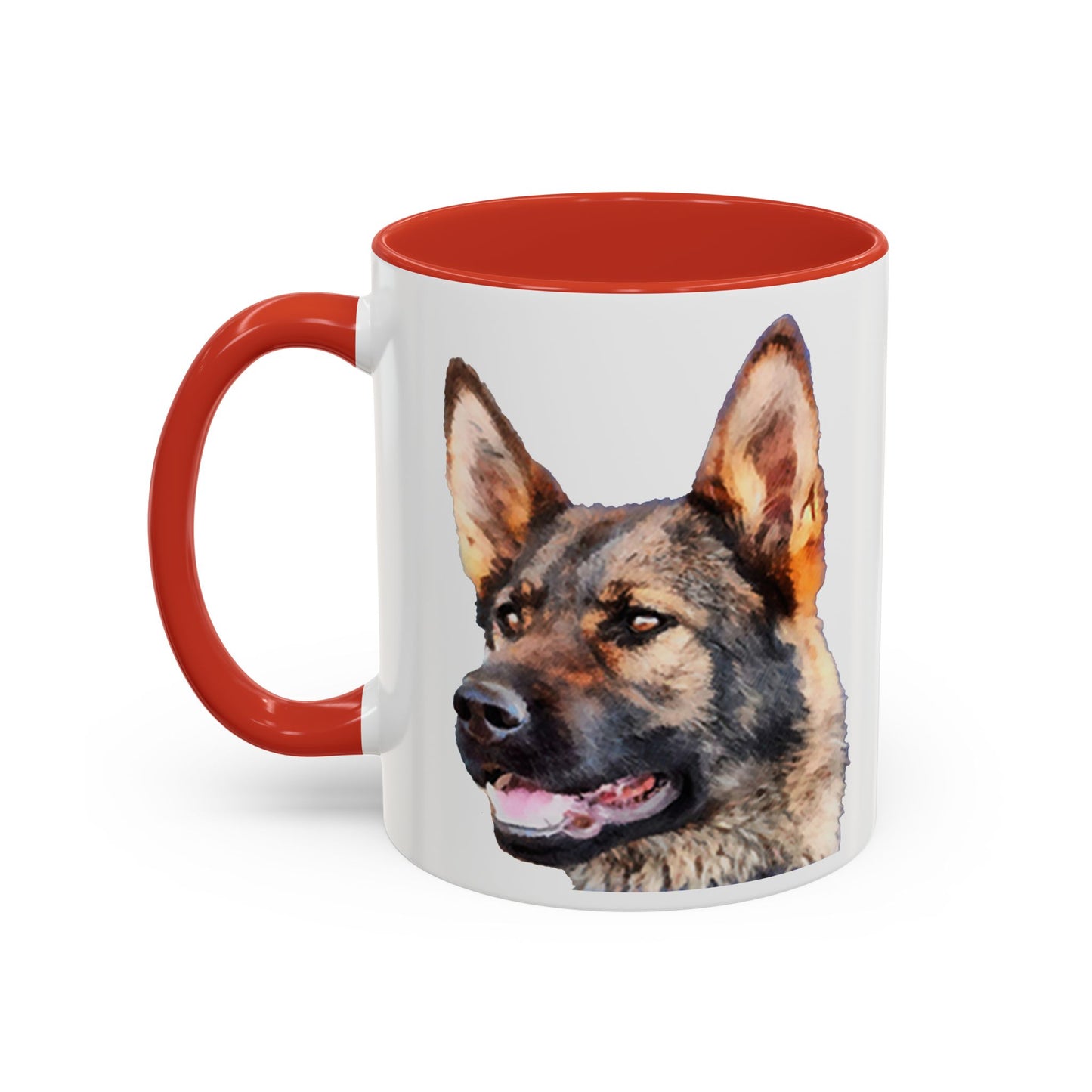 German Shepherd 'Hans' Accent Coffee Mug