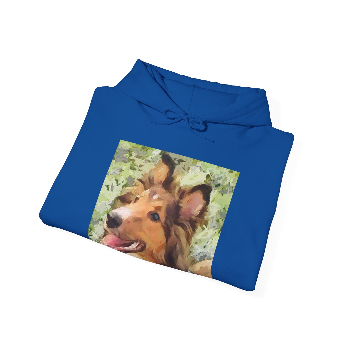 Shetland Sheepdog - Sheltie - "Sheltie Mae' Unisex 50/50 Hooded Sweatshirt