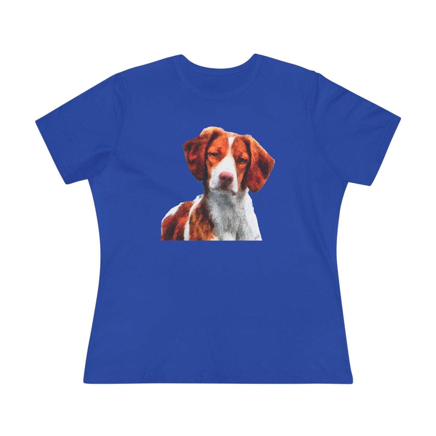 Brittany Spaniel 'Gunner' Women's Relaxed Fit Cotton Tee