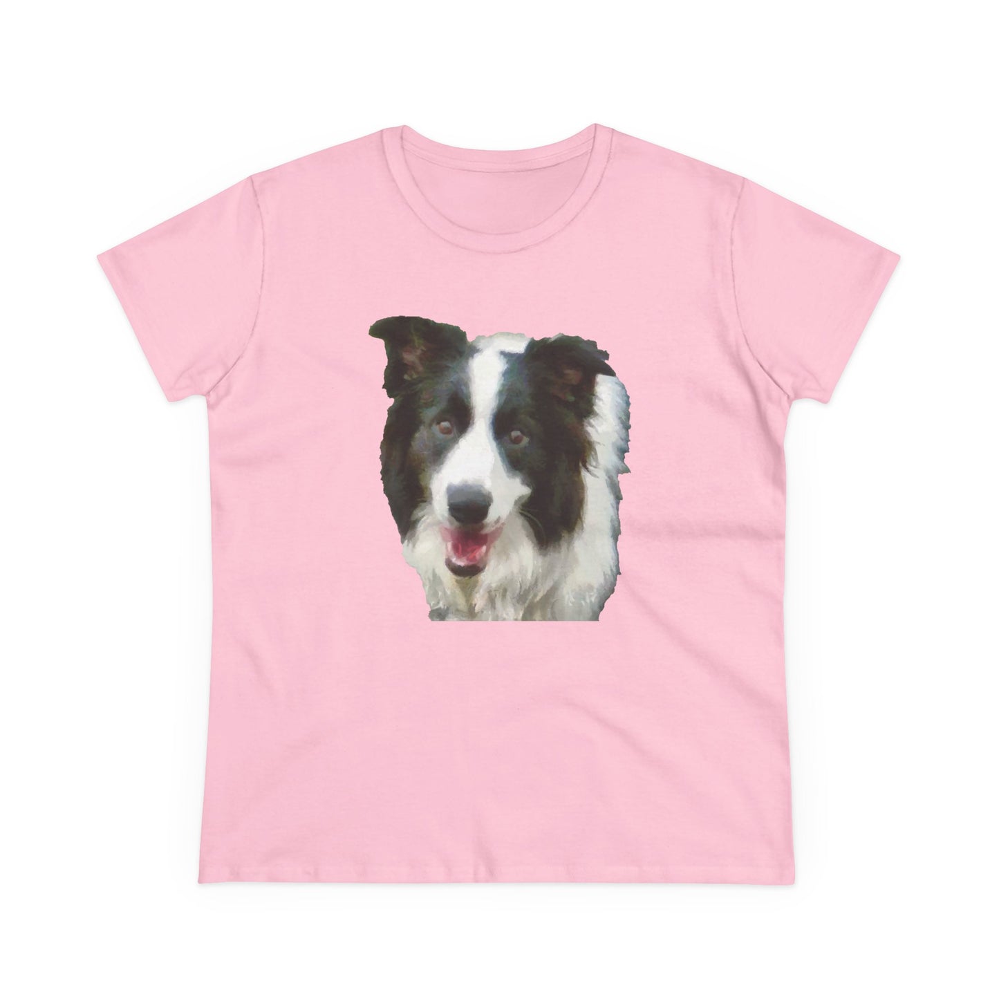 Border Collie '#2' Women's Midweight Cotton Tee