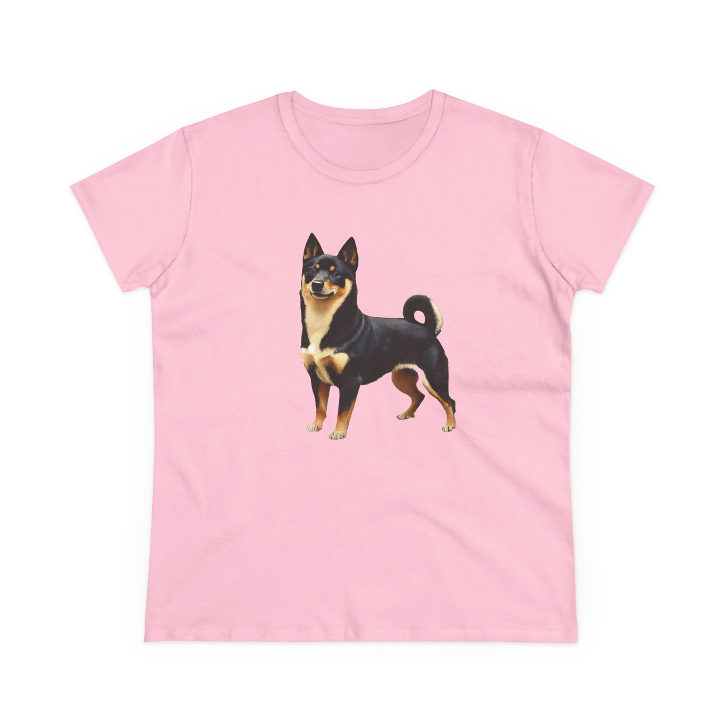Black & Tan Shiba Inu -- Women's Midweight Cotton Tee