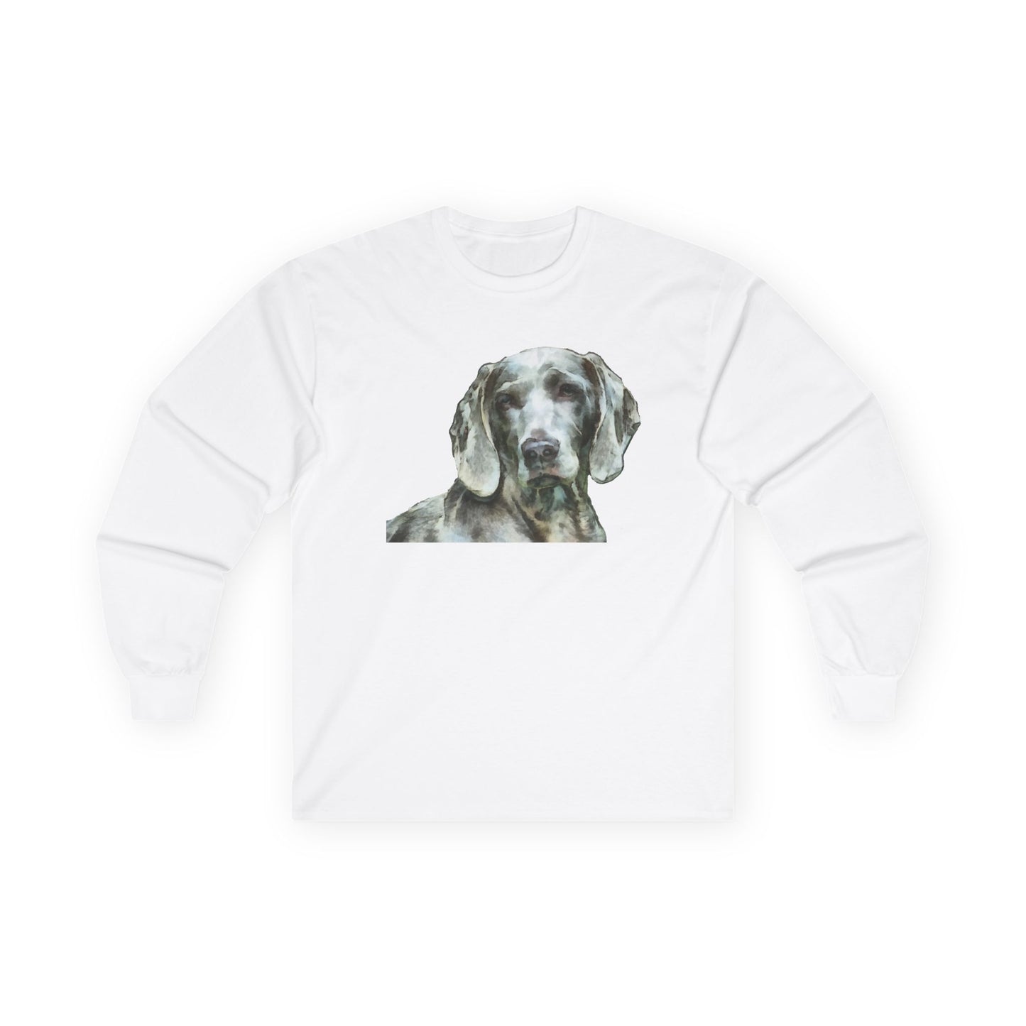 Weimaraner 'Greyson' Unisex Cotton Long Sleeve Tee