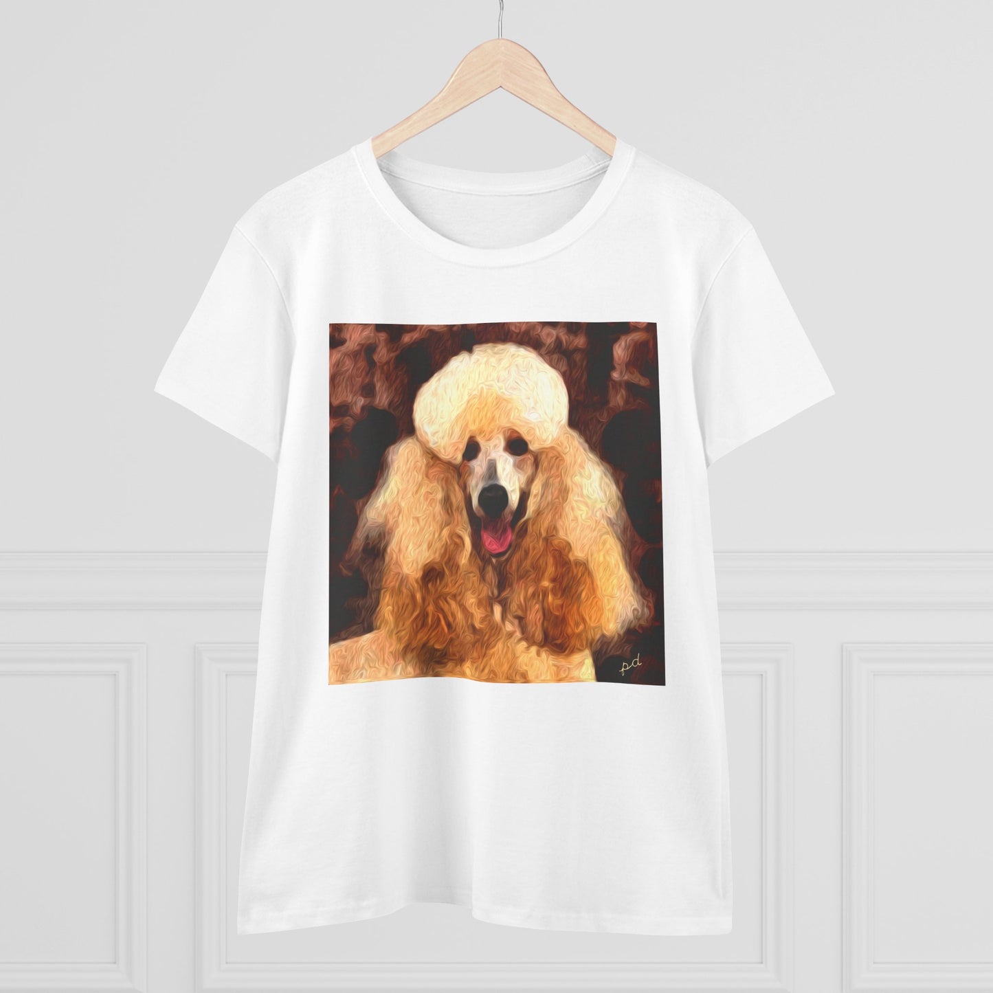 Poodle Women's Midweight Cotton Tee
