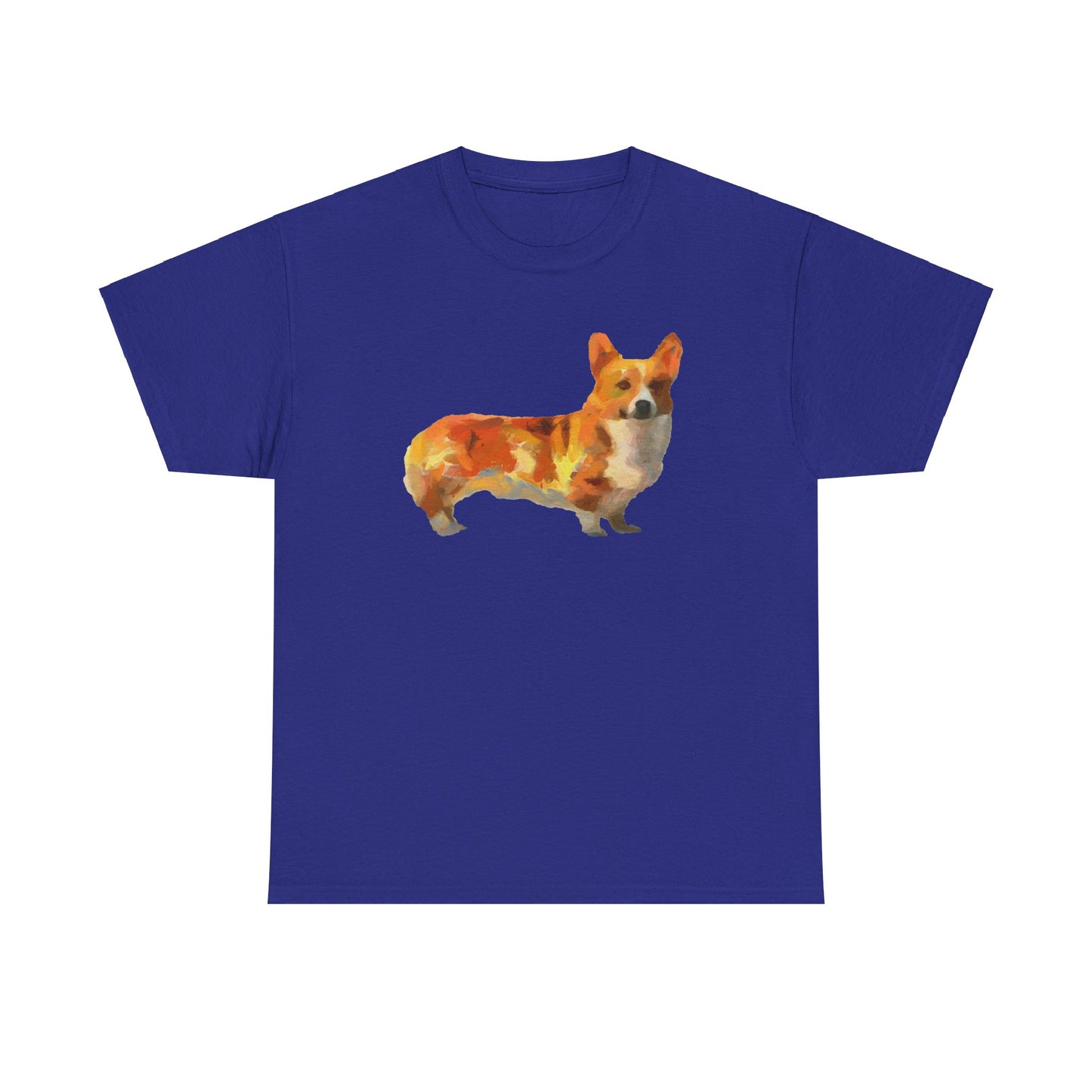 Elegant Pembroke Welsh Corgi Unisex Heavy Cotton Tee