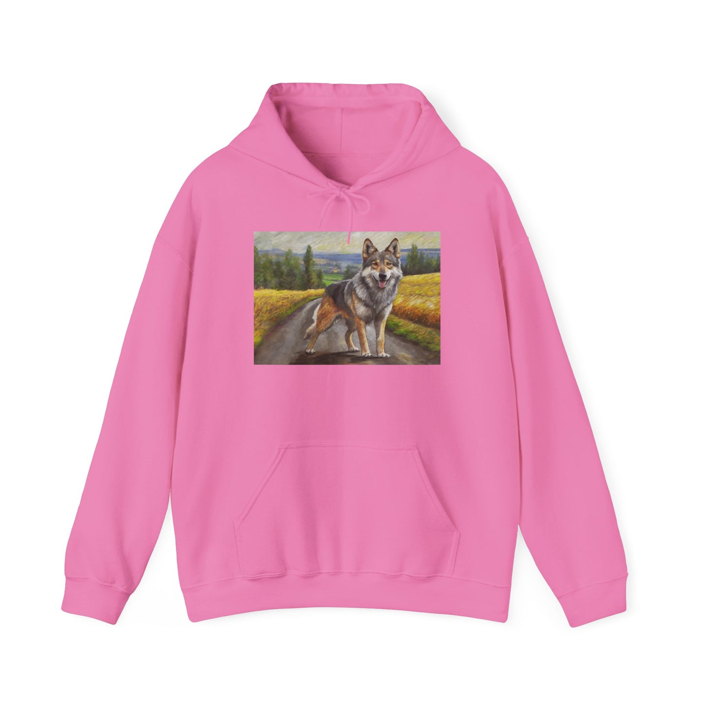 Czechoslovakian Vlcak Unisex 50/50 Hooded Sweatshirt
