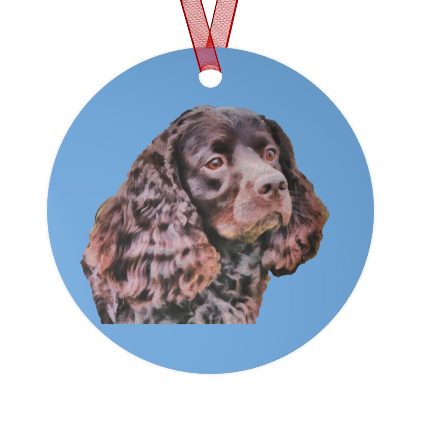 American Water Spaniel Metal Ornaments