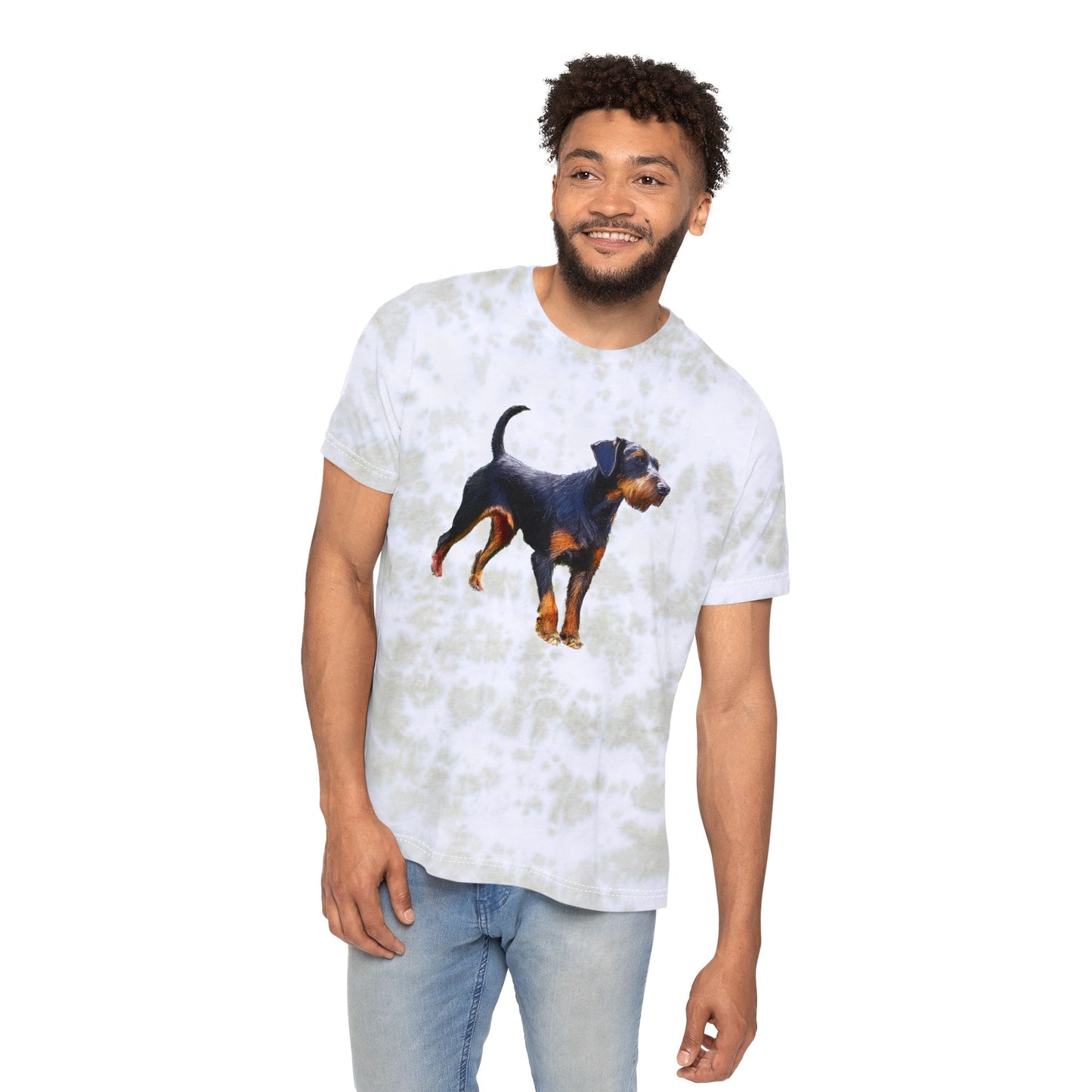 Jagdterrier Unisex Fashion Tie-Dyed T-Shirt