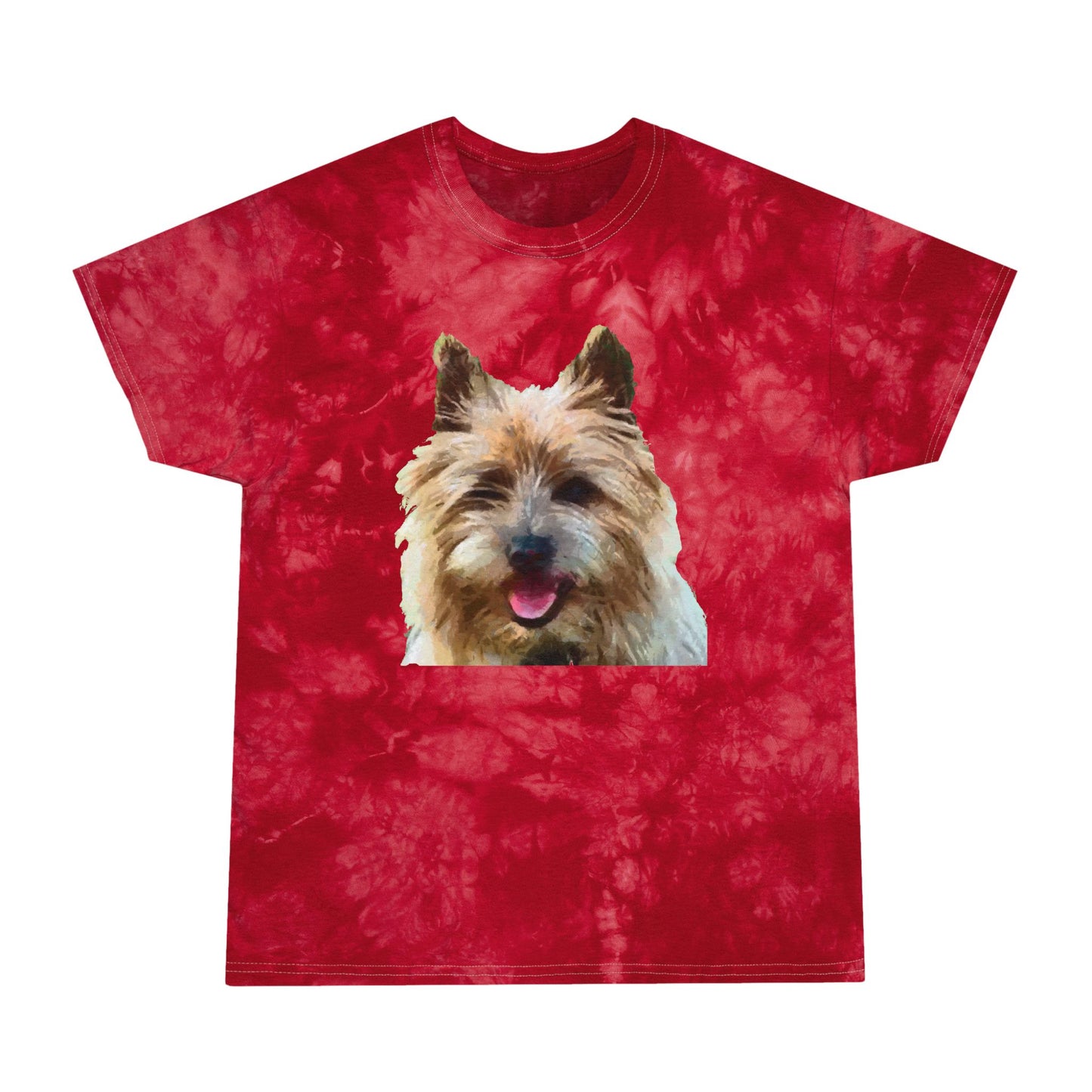 Cairn Terrier 'Toto' Unisex Tie-Dye Tee, Crystal