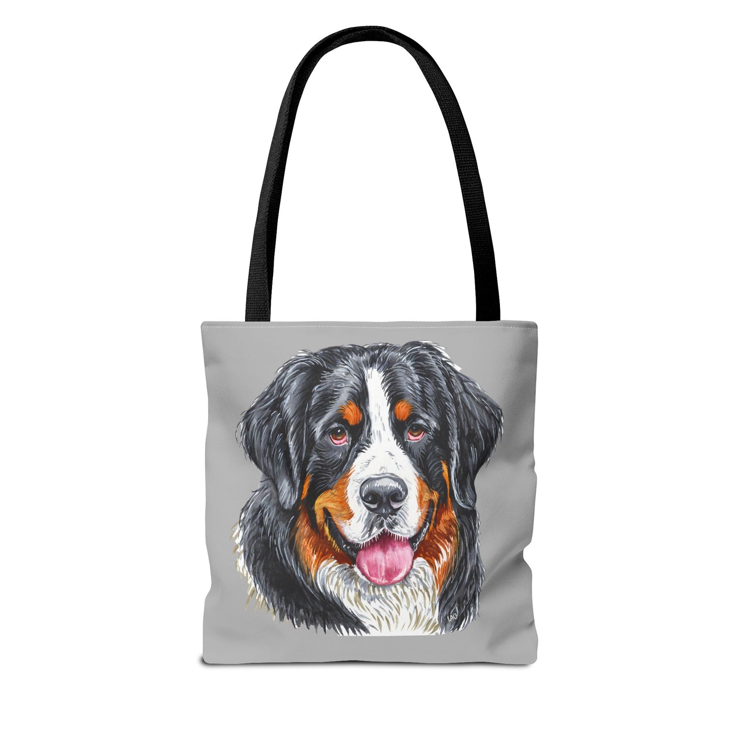 Bernese Mountain Dog Polyester Tote Bag (AOP)