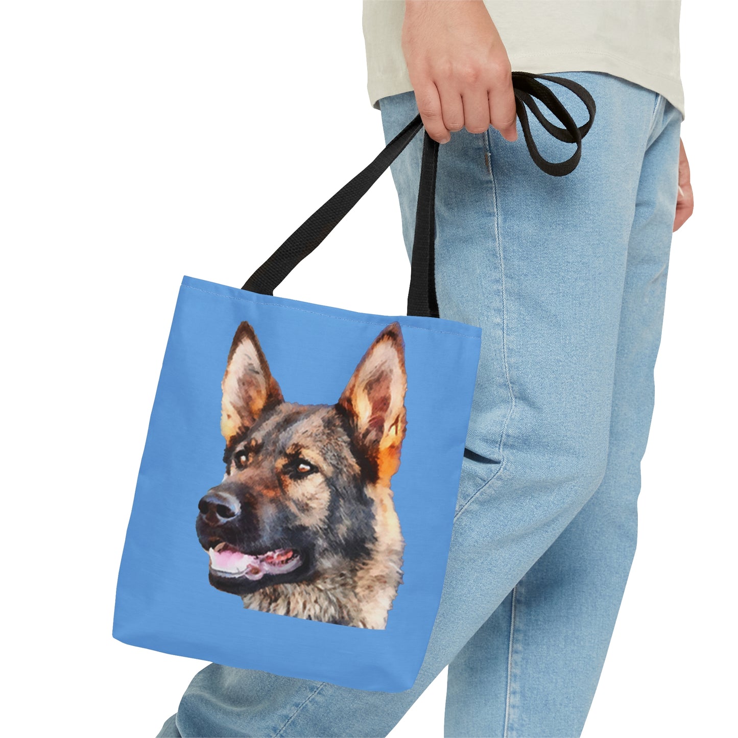 German Shepherd 'Hans' Tote Bag: Adventure Awaits!
