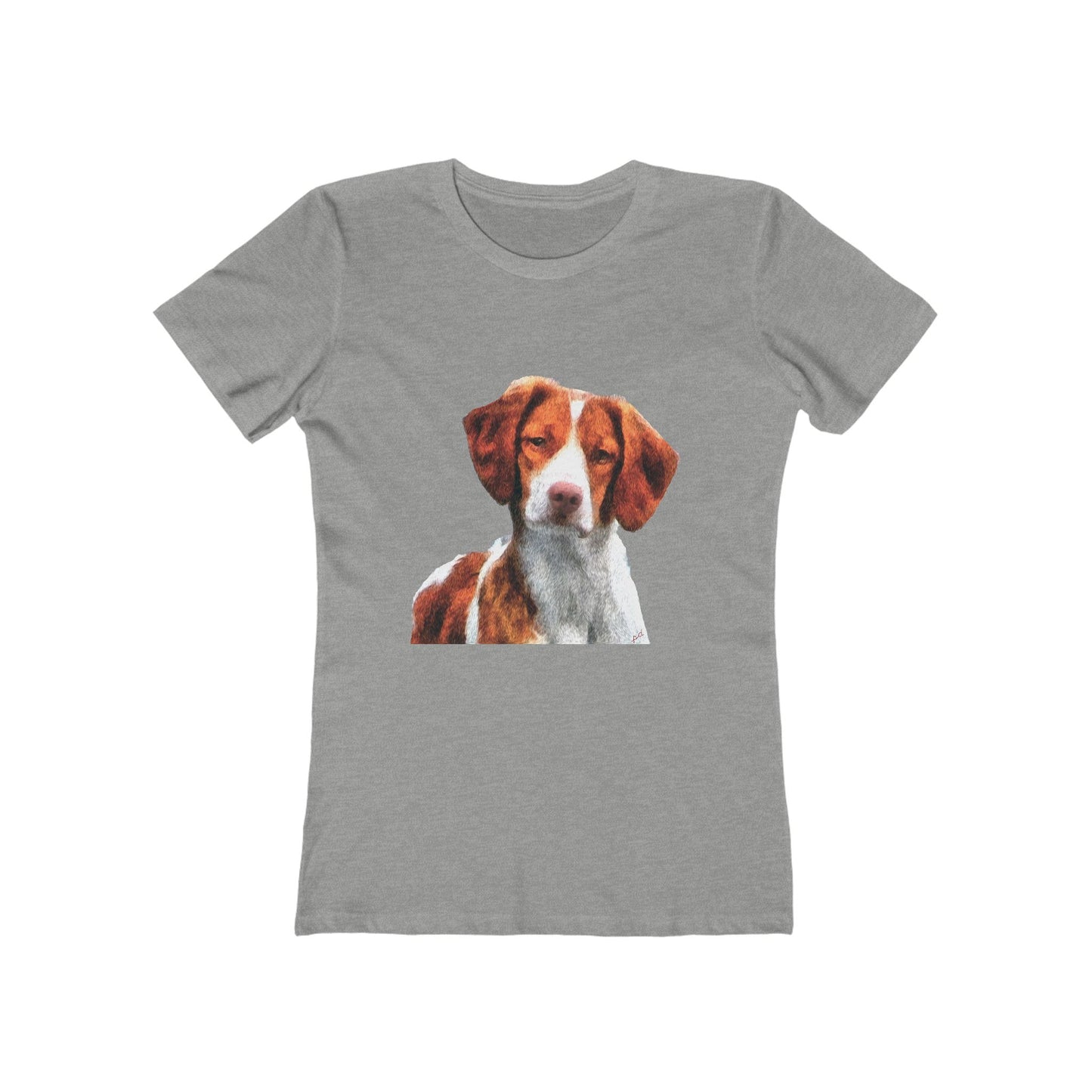 Brittany Spaniel 'Gunner' Women's Slim Fitted T-Shirt