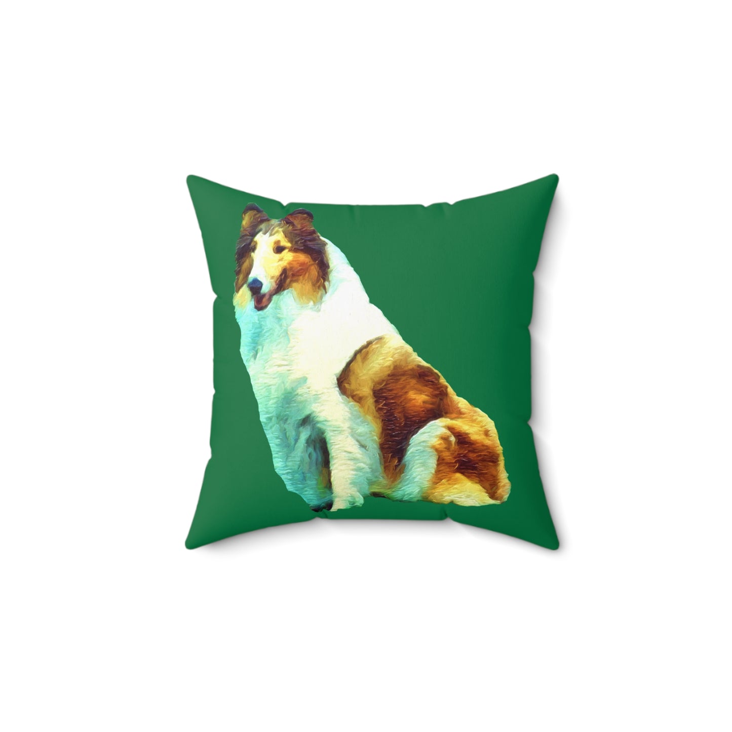 Collie 'Ramsey' Spun Polyester Throw Pillow