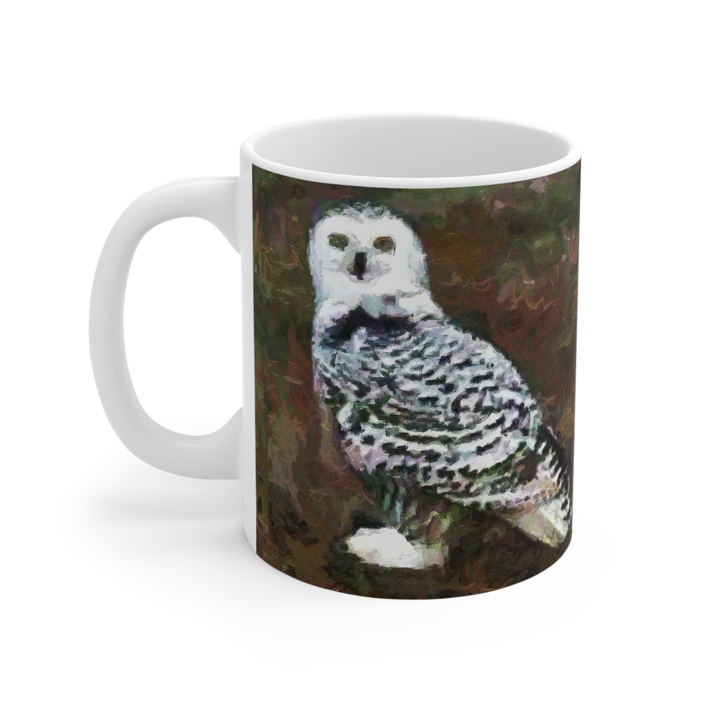 Snowy White Owl - Ceramic Mug 11oz