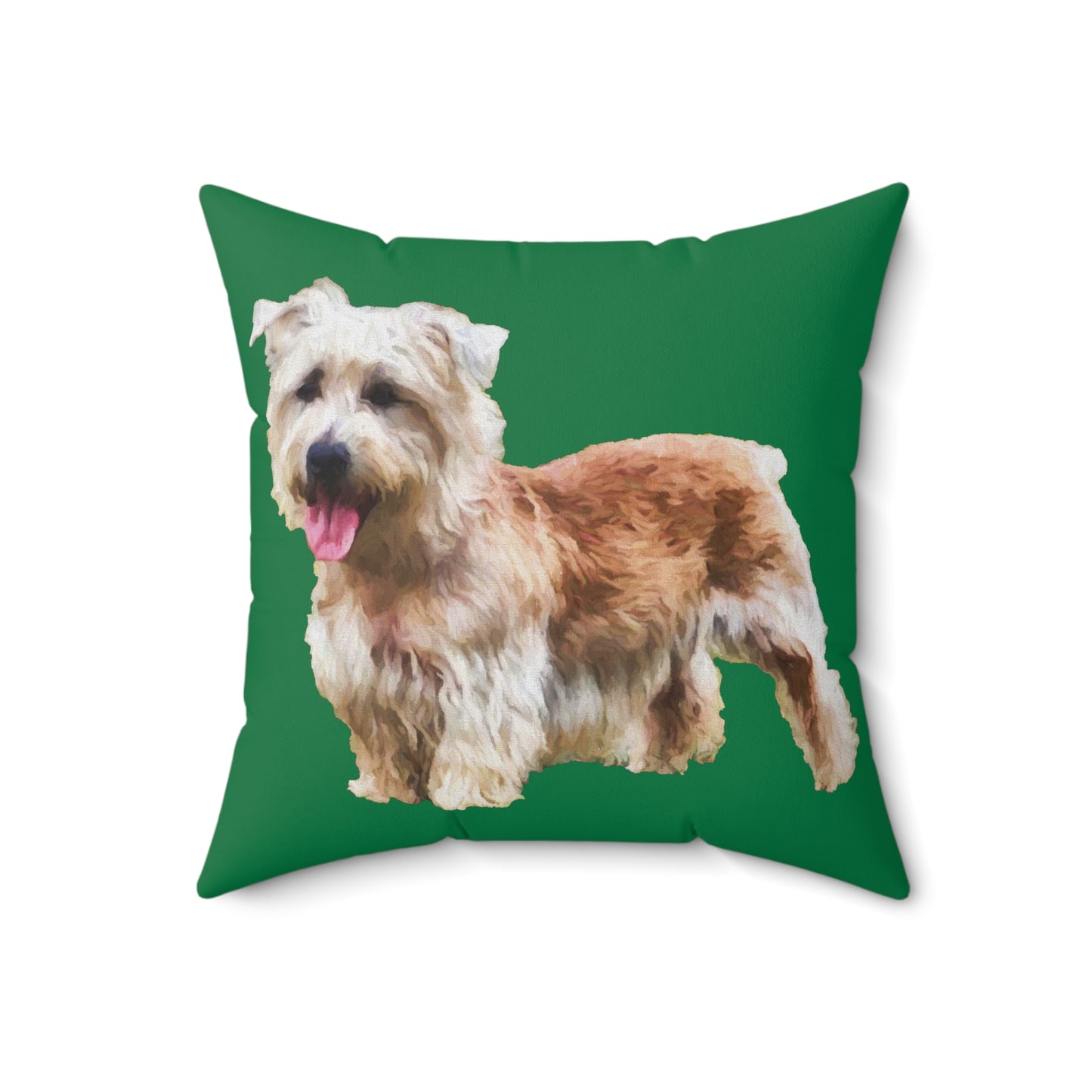 Glen of Imaal Terrier Spun Polyester Throw Pillow