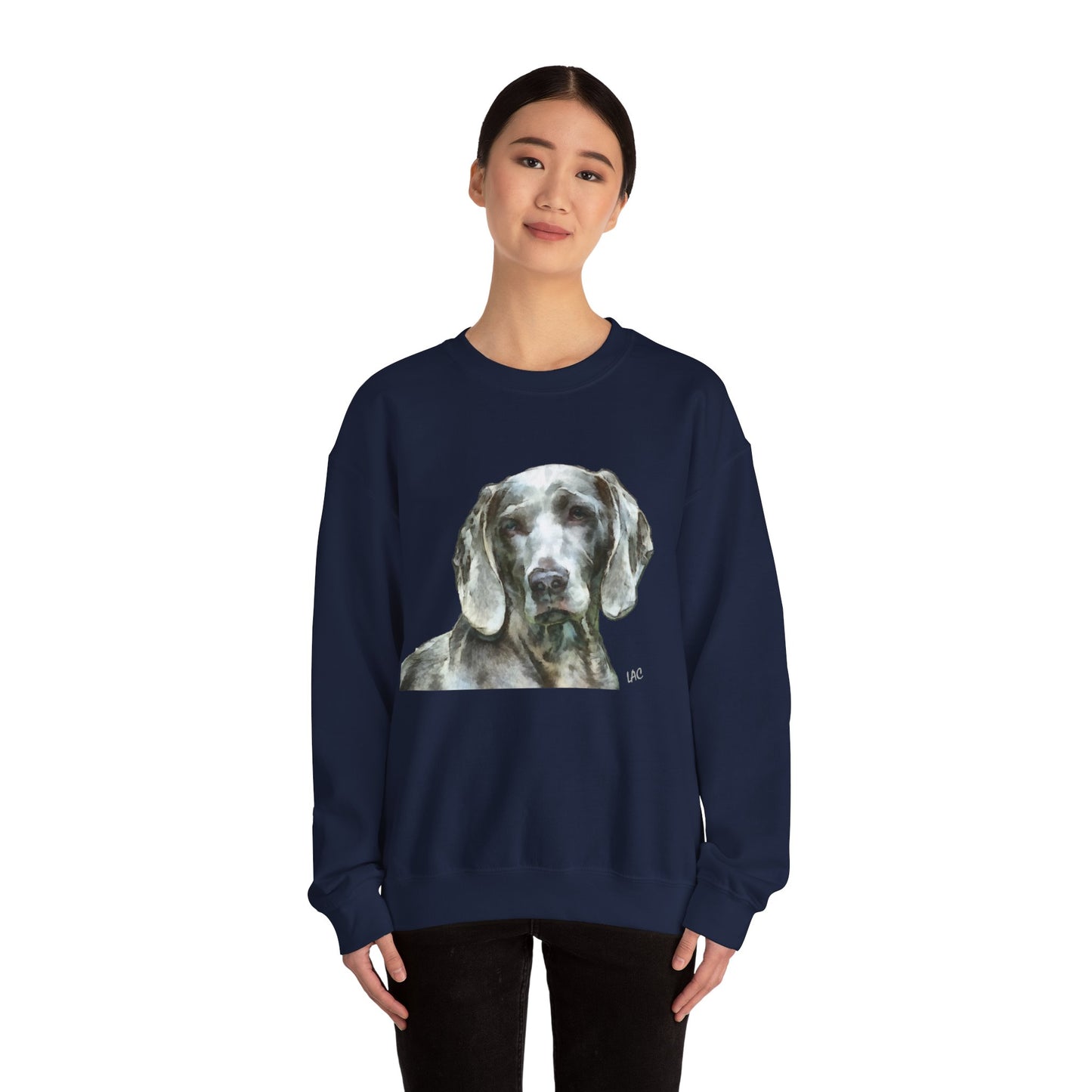 Weimaraner 'Grayson' Unisex 50/50 Crewneck Sweatshirt
