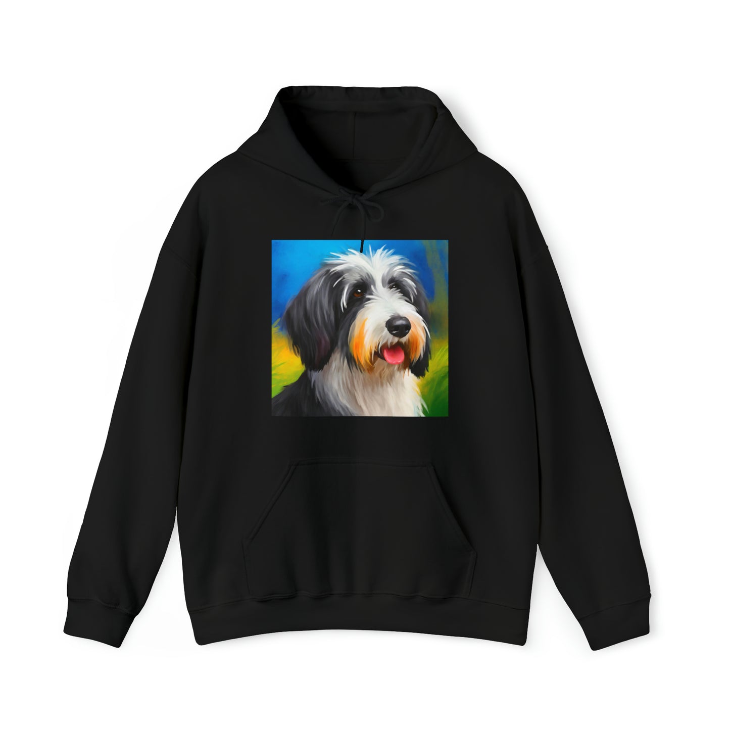 Polish Lowland Sheepdog Unisex 50/50 Hooded Sweatshirt
