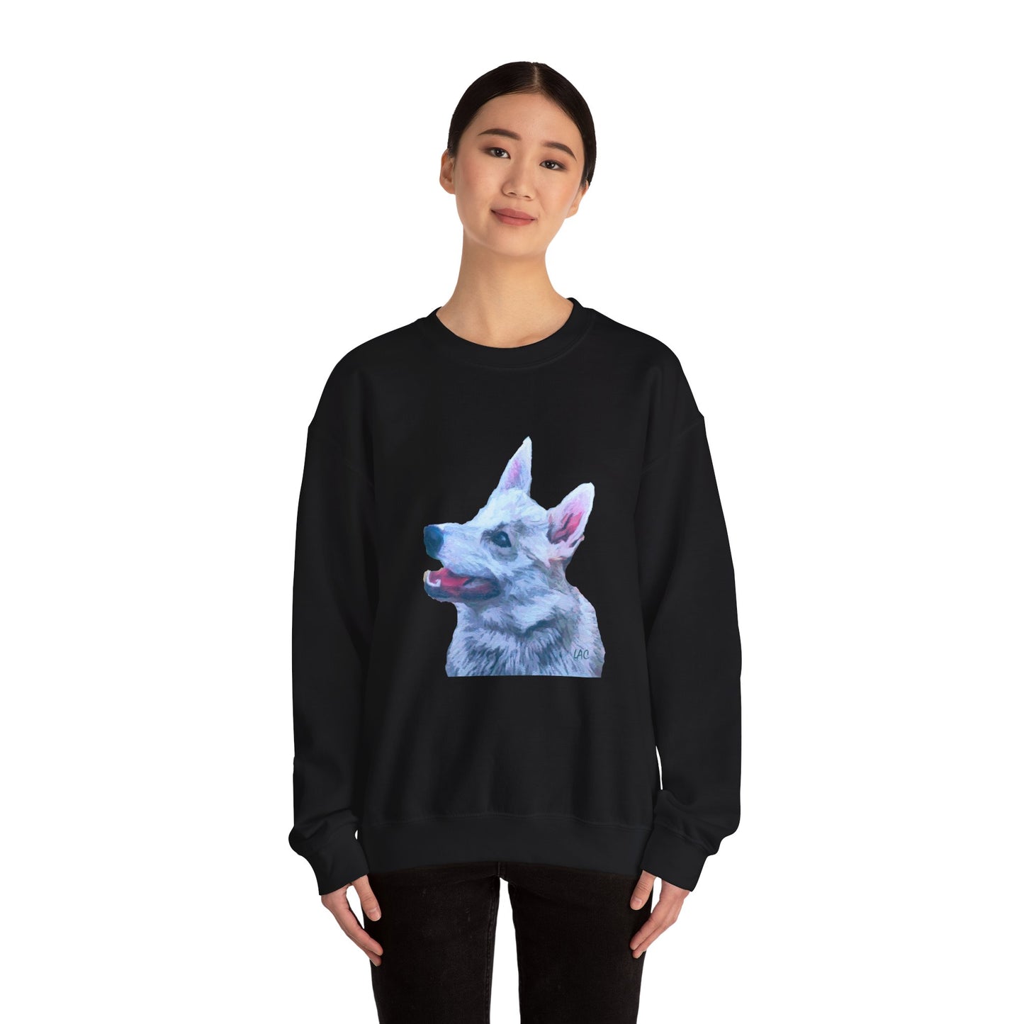 Norwegian Buhund Unisex 50/50 Crewneck Sweatshirt