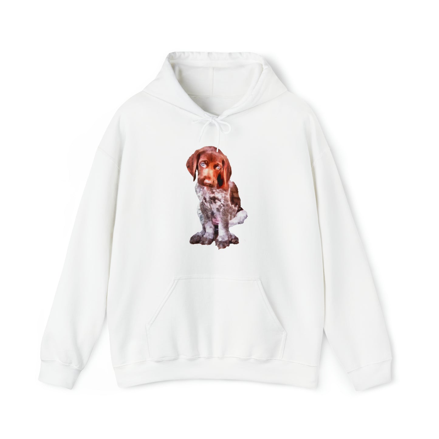 German Short-Hair Pointer 'Benny' Unisex 50/50 Hooded Sweatshirt
