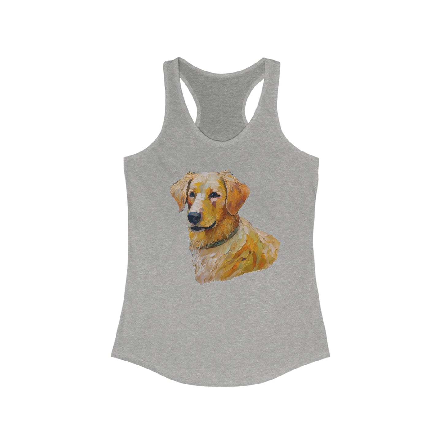 Golden Retriever Puppy Women's Slim Fit Racerback Tank