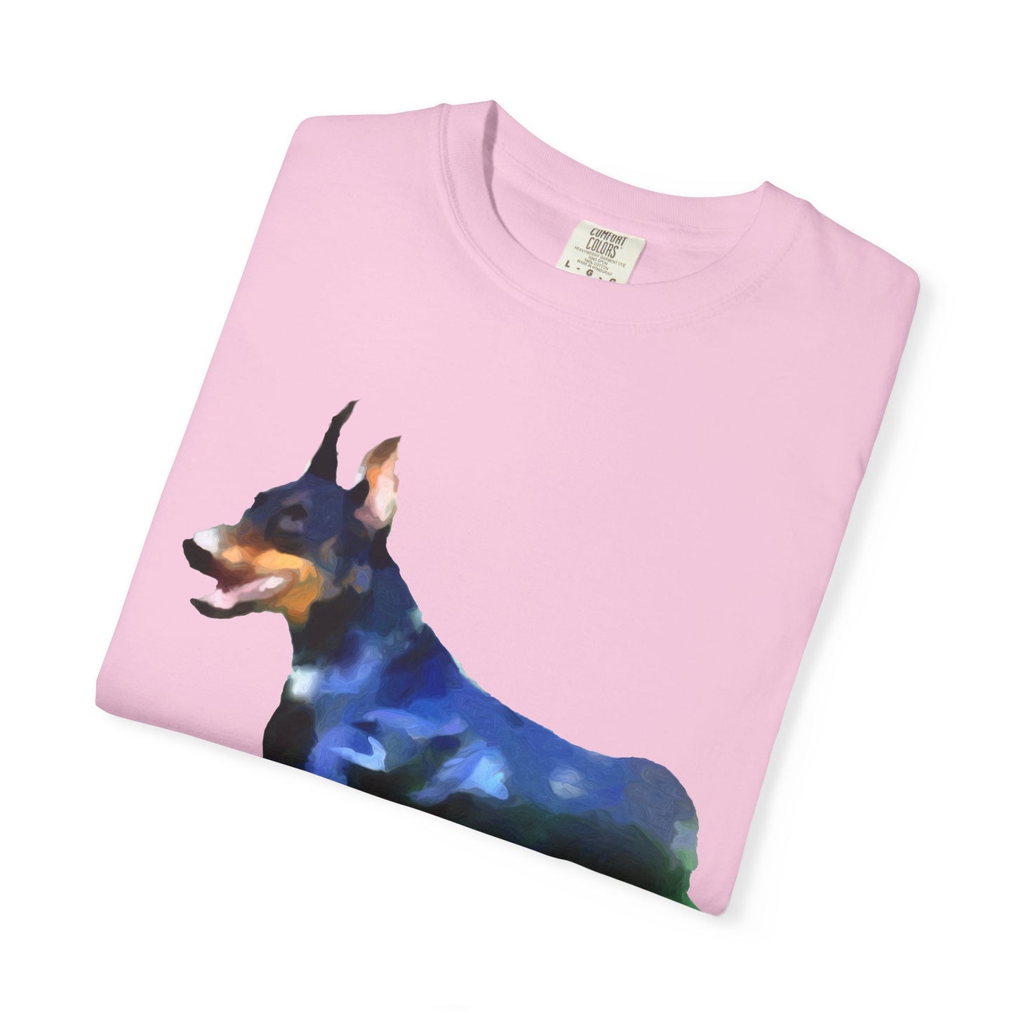 Doberman Pinscher 'Lina' Unisex Relaxed Fit Garment-Dyed T-shirt