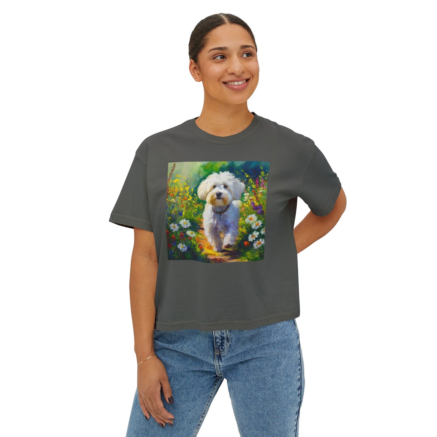 Bolognese Women's Oversized Boxy Tee