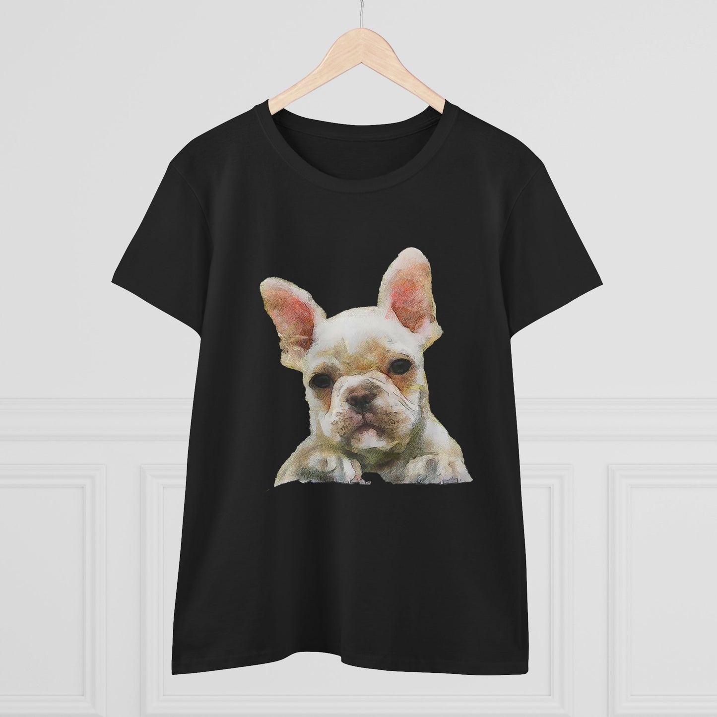 French Bulldog 'Bouvier' Women's Midweight Cotton Tee