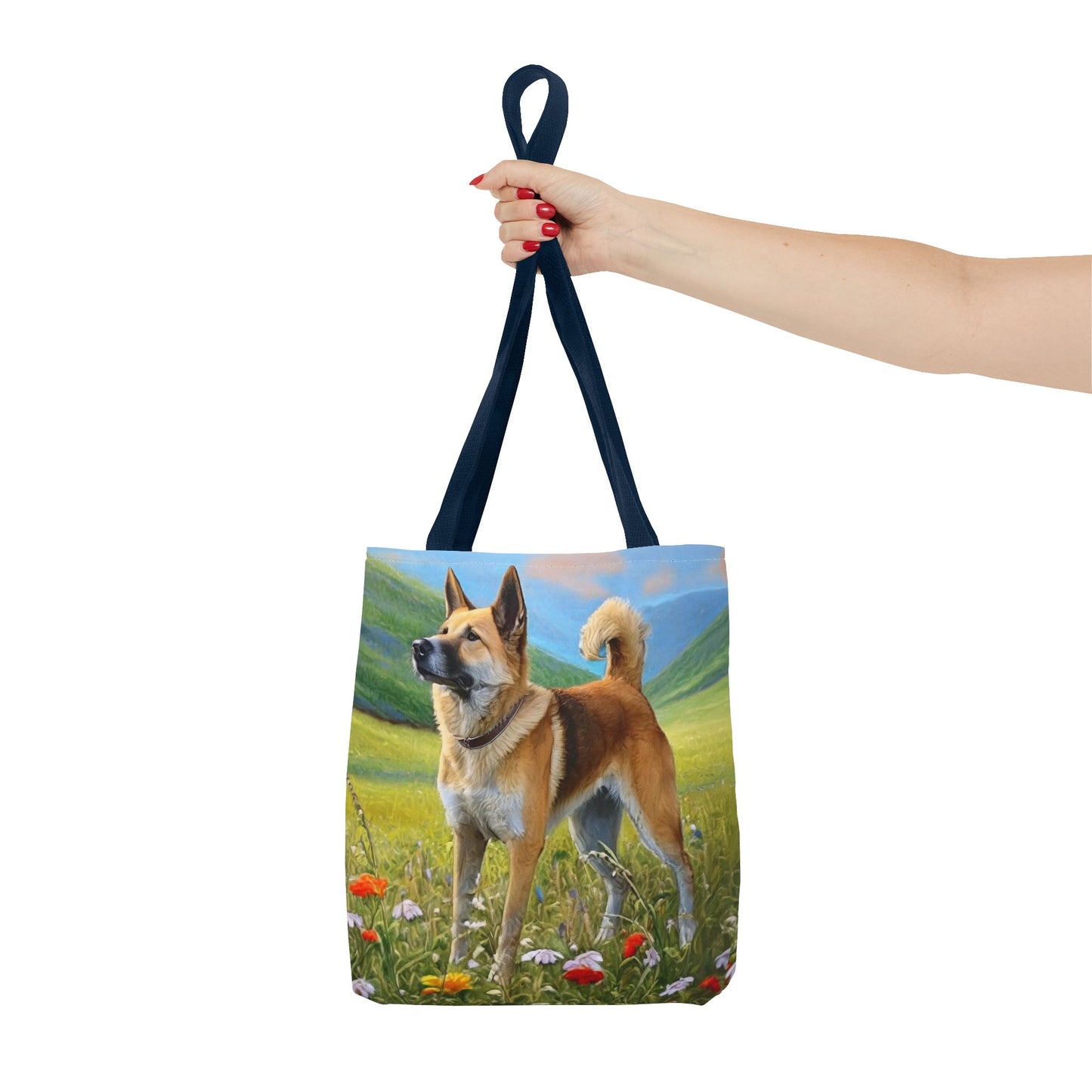 Korean Jindo Polyester Tote Bag (AOP)