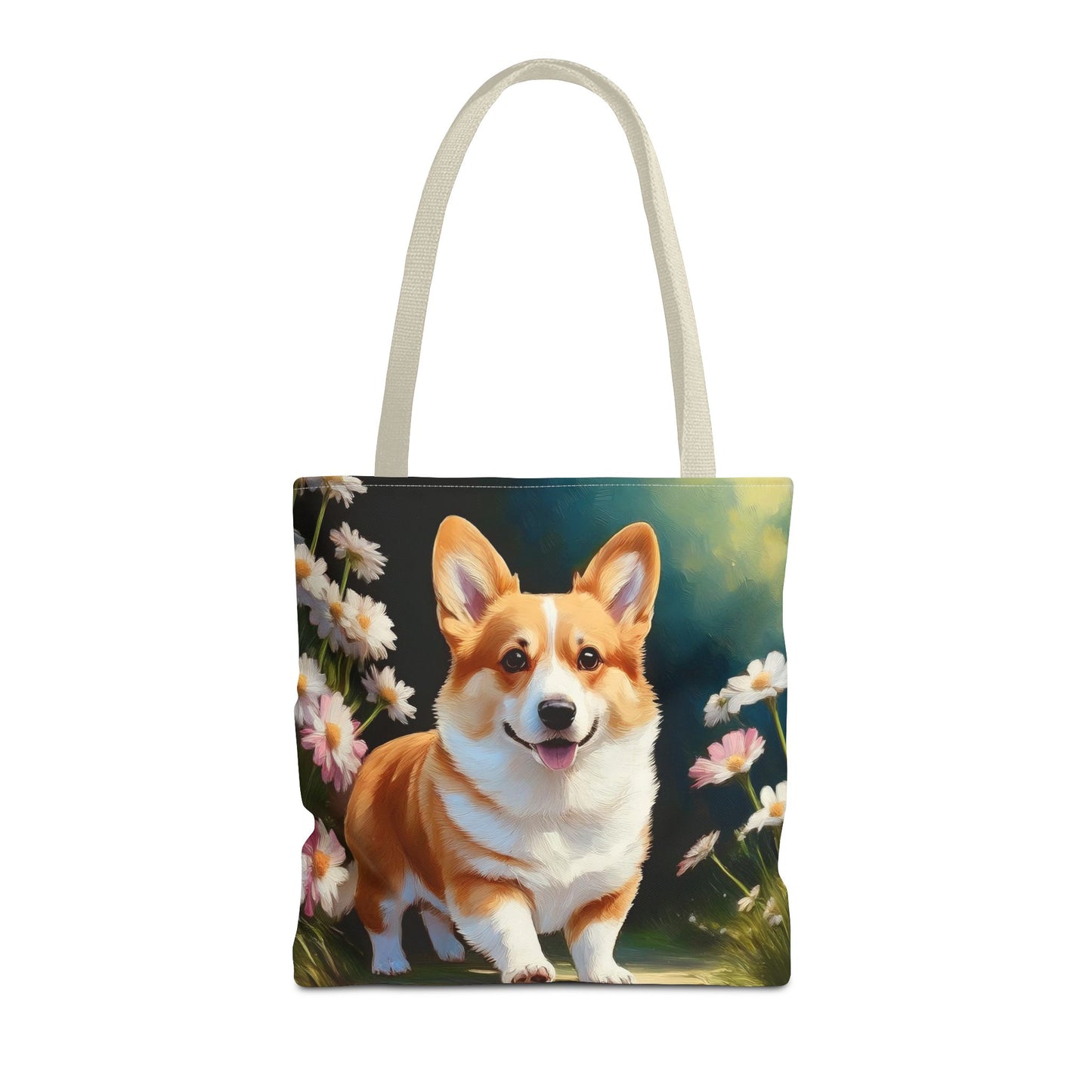 Welsh Corgi Puppy - Polyester Tote Bag (AOP)