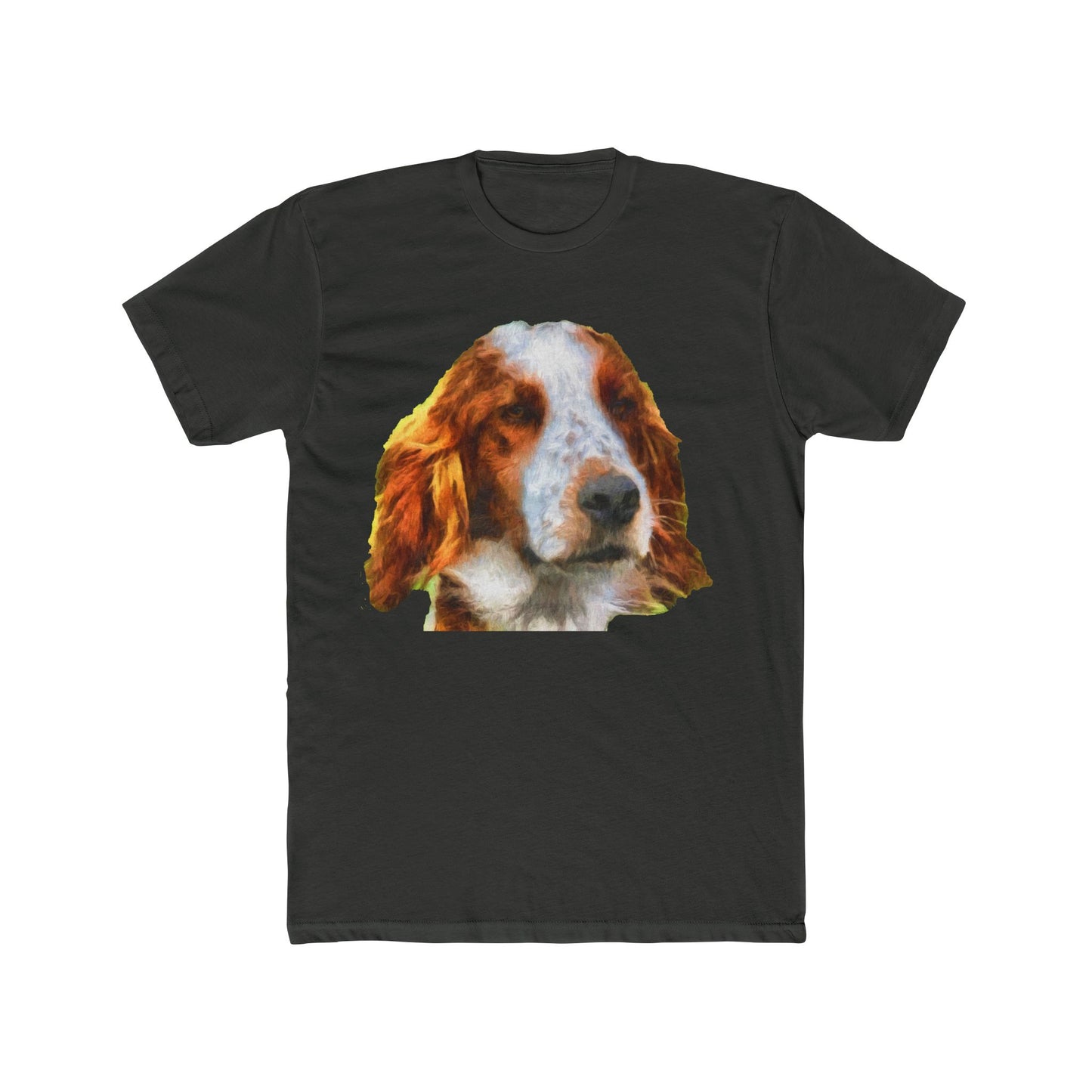 Irish Red & White Setter - Men's Fitted Cotton Crew Tee