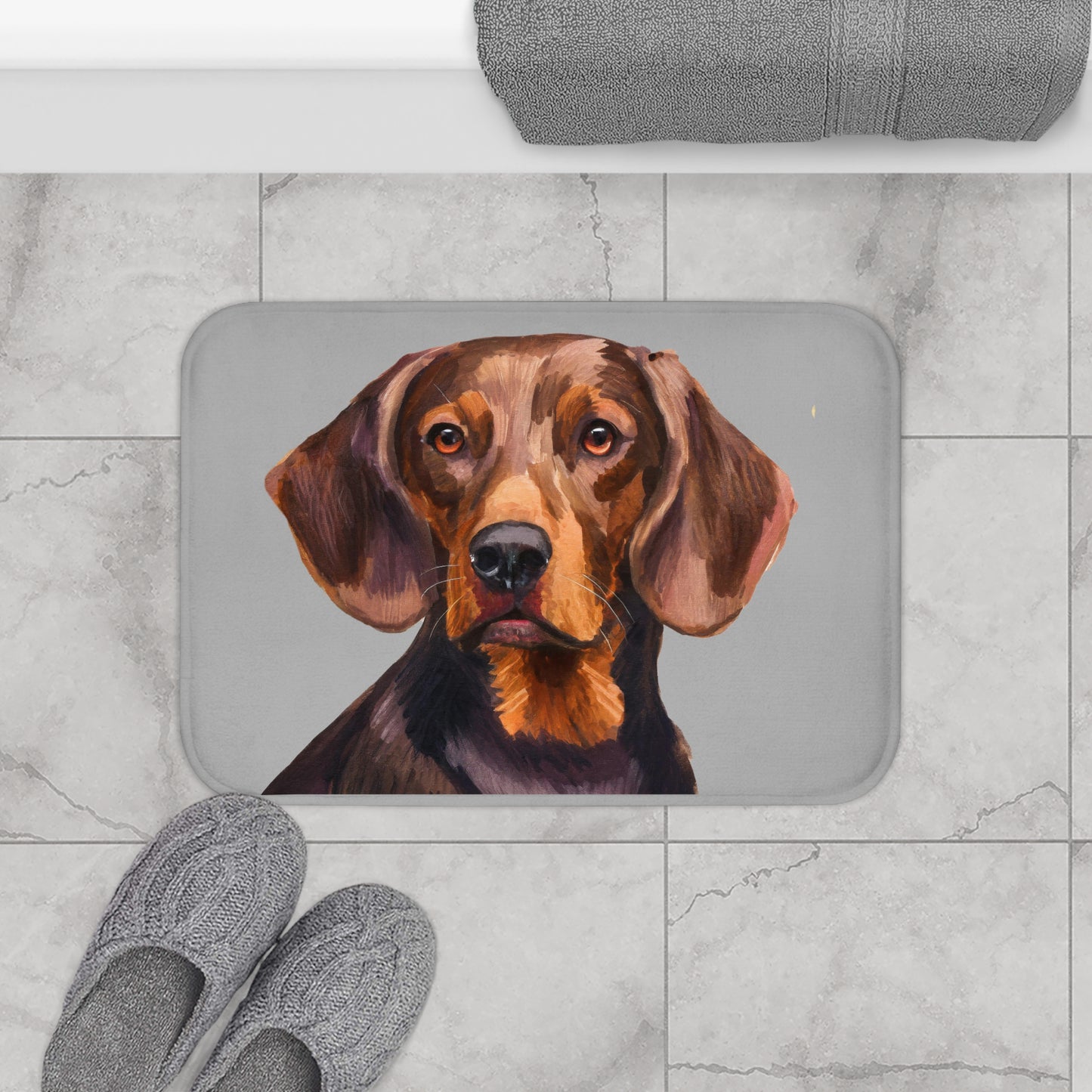 Hannoverscher Schweisshund Bathroom Rug Mat