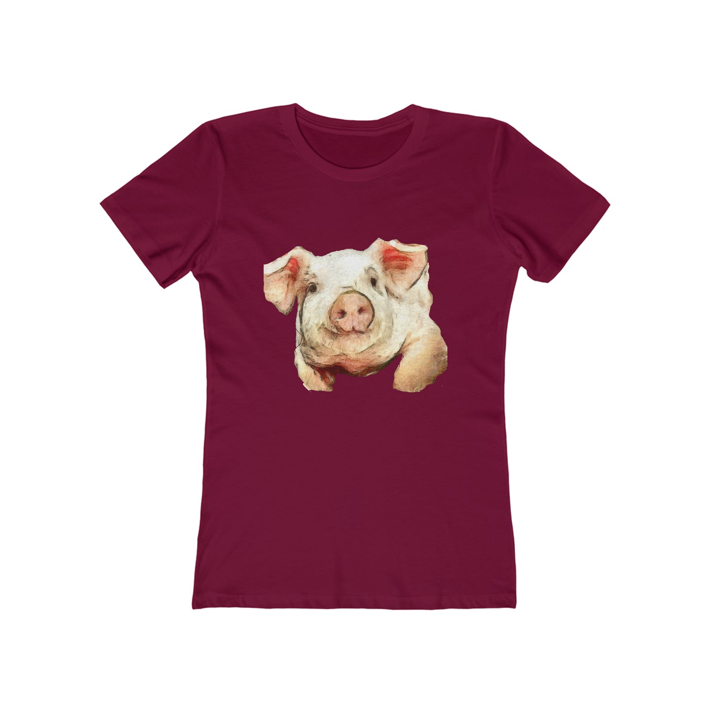 Pig 'Petunia' - Women's Slim Fit Ringspun Cotton T-Shirt