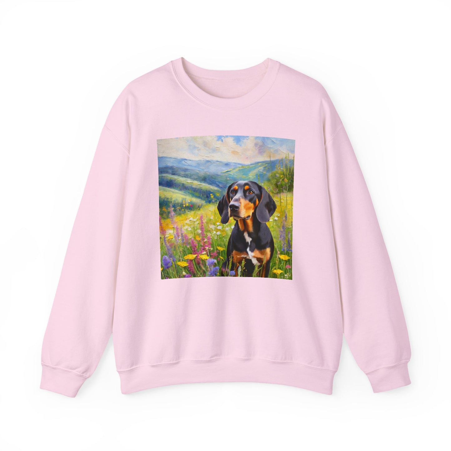 Black & Tan Coonhound Unisex 50/50 Crewneck Sweatshirt
