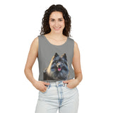 Keeshond Unisex Relaxed Fit Garment-Dyed Tank Top